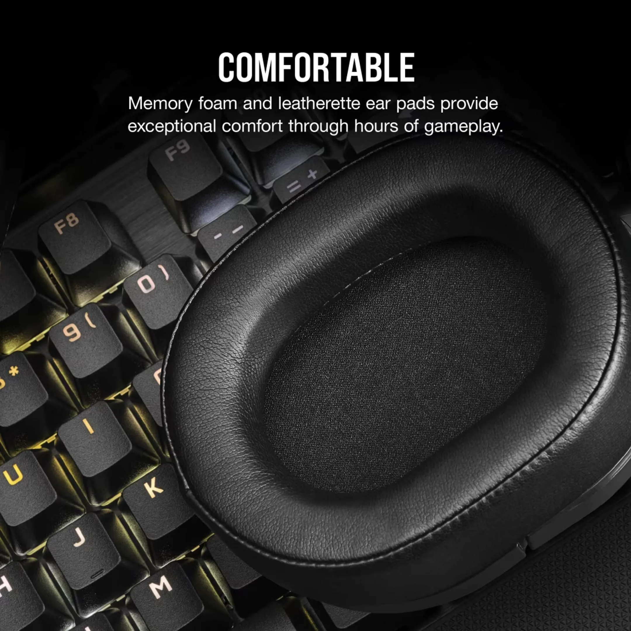 Corsair Gaming headset HS55 - Zwart image