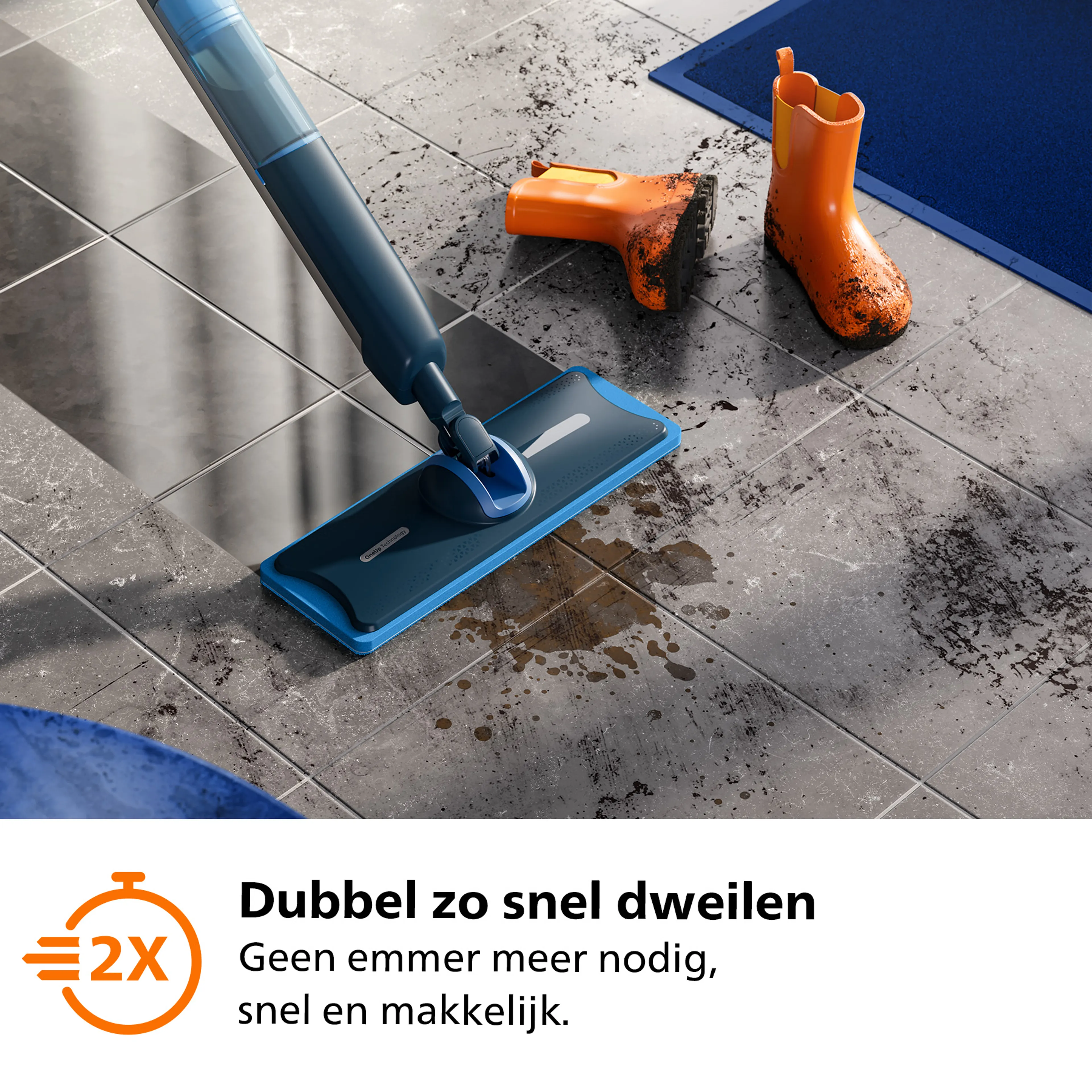 Philips Elektrische dweil OneUp 5000-serie XV5113/01 image