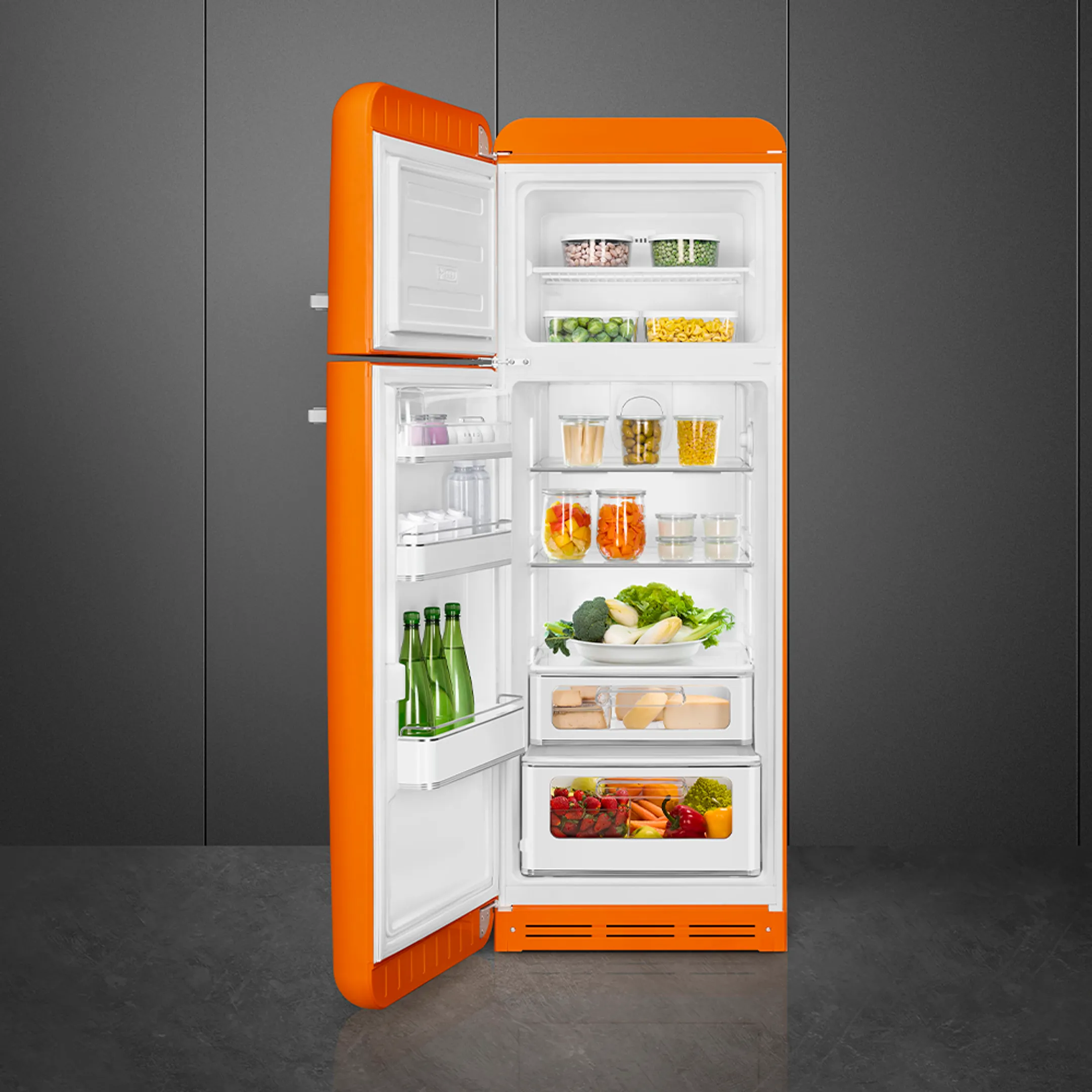 Smeg Combi frigo congélateur FAB30LOR6 Orange image