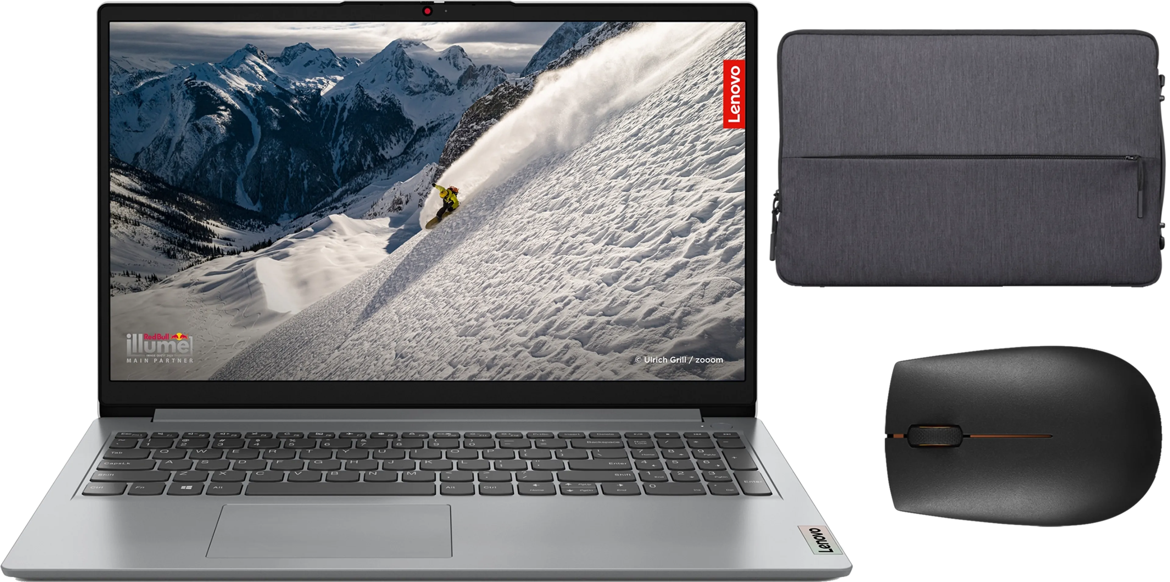 Bundel IdeaPad 1 15ALC7 82R4010KMB + muis + sleeve