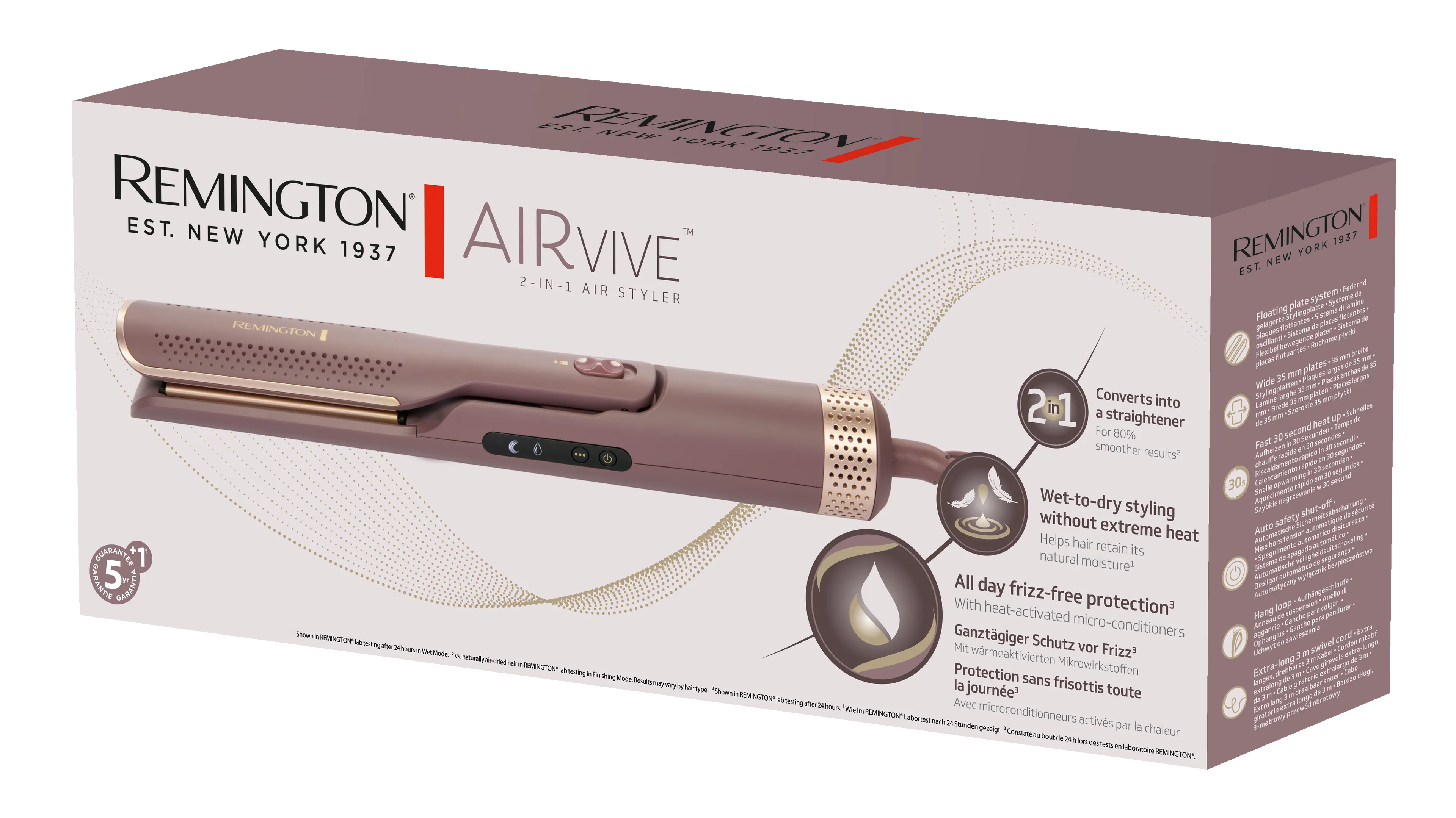 Remington Lisseur AirVive™ 2-in-1 Air Styler AS8930 image
