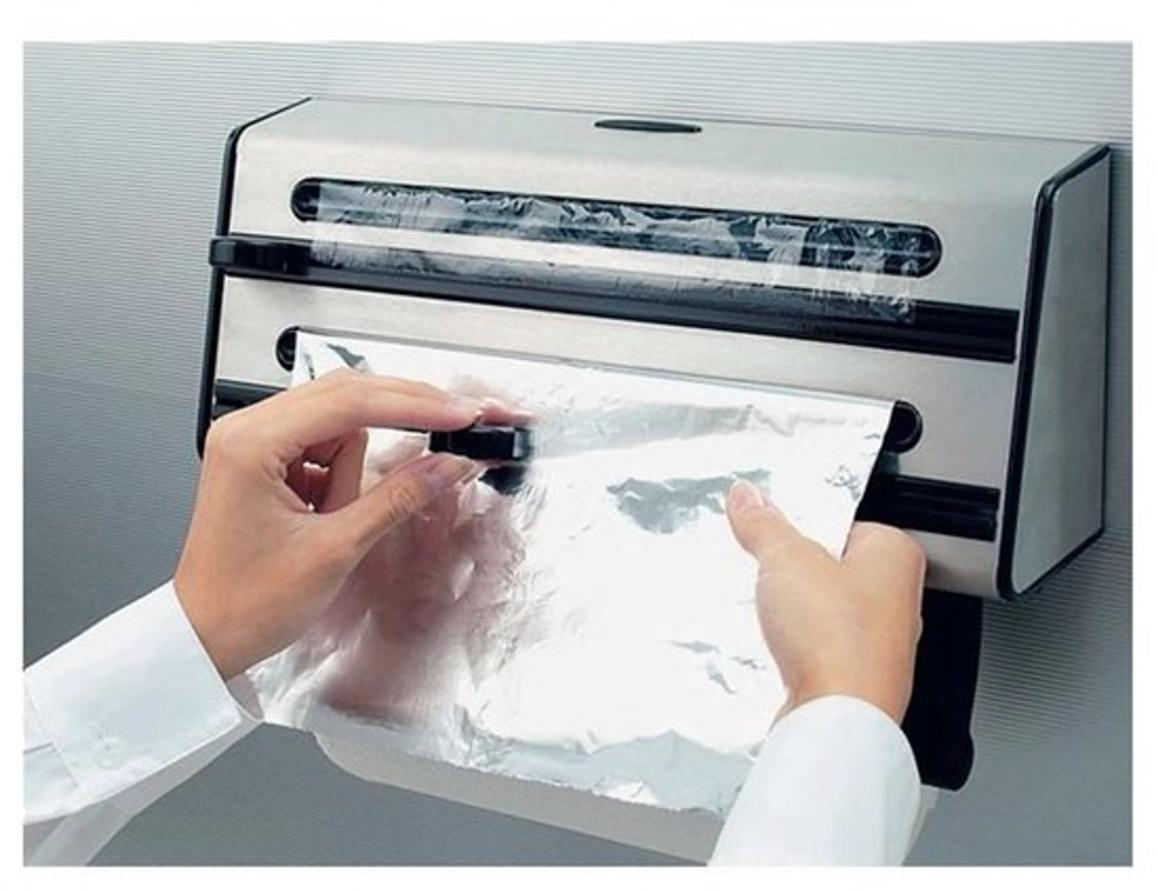 Tefal Ingenio K1887904 Triple distributeur : essuie-tout, papier aluminium, film plastique image