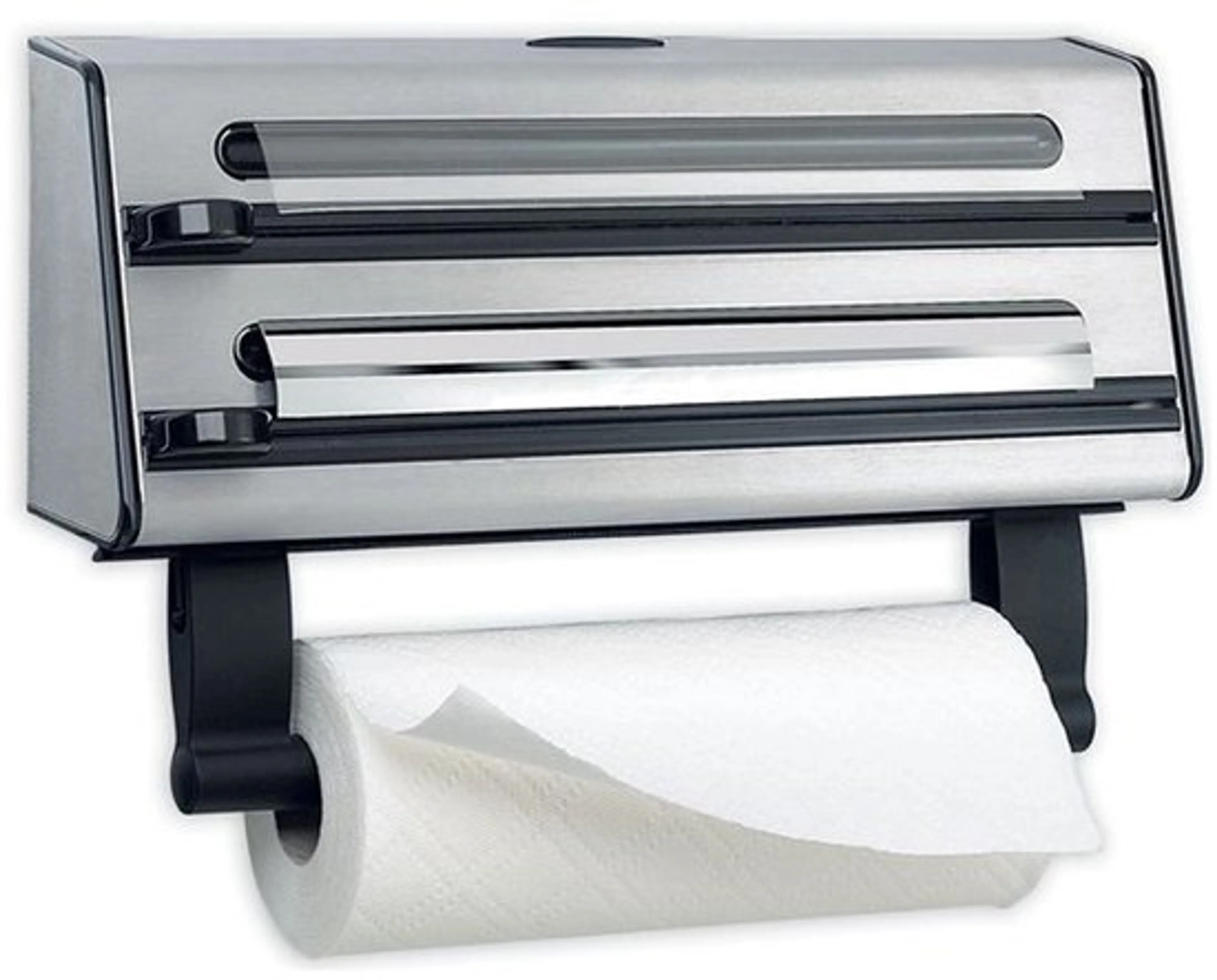 Tefal Ingenio K1887904 Triple distributeur : essuie-tout, papier aluminium, film plastique image