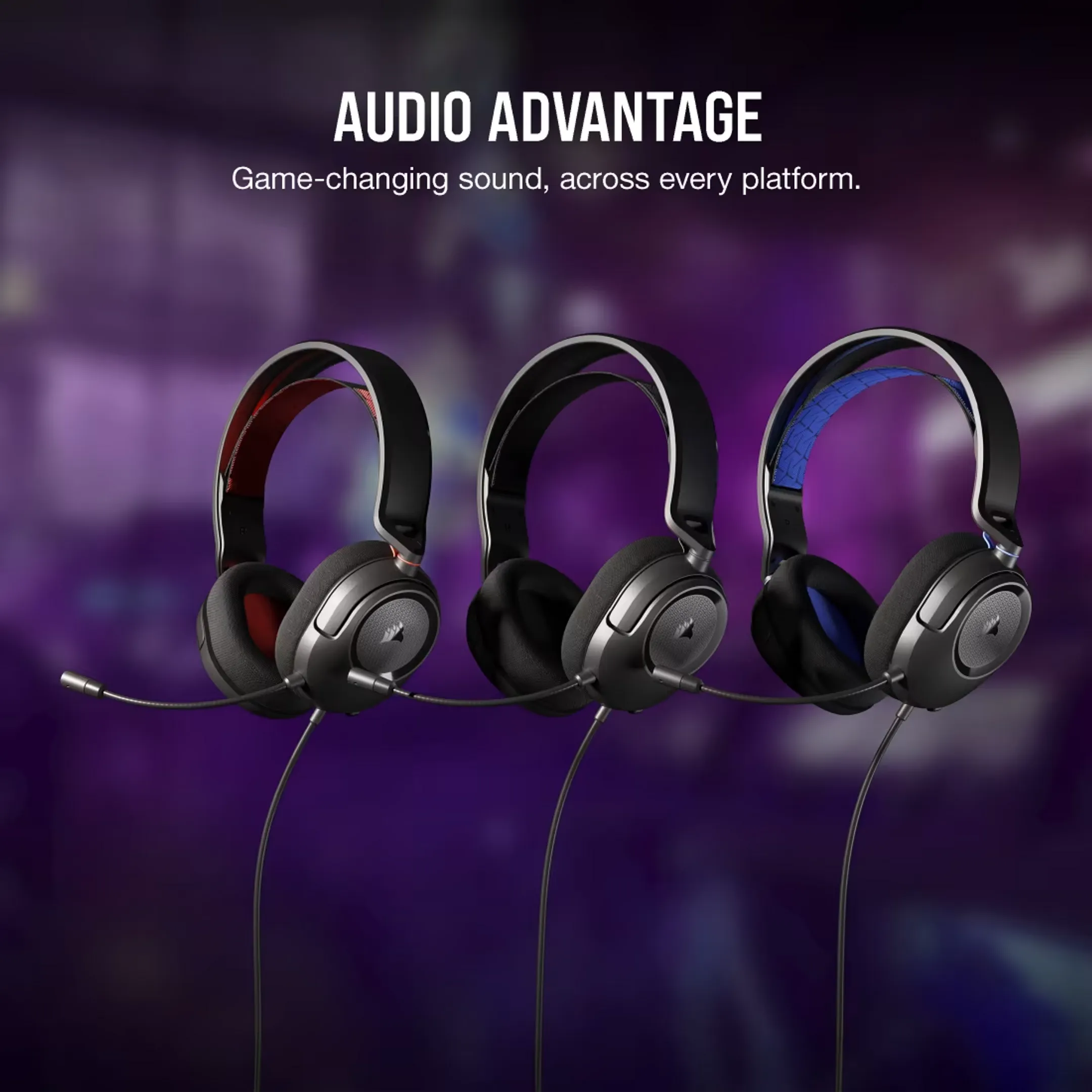 Corsair Gaming headset HS35 V2 - Zwart image