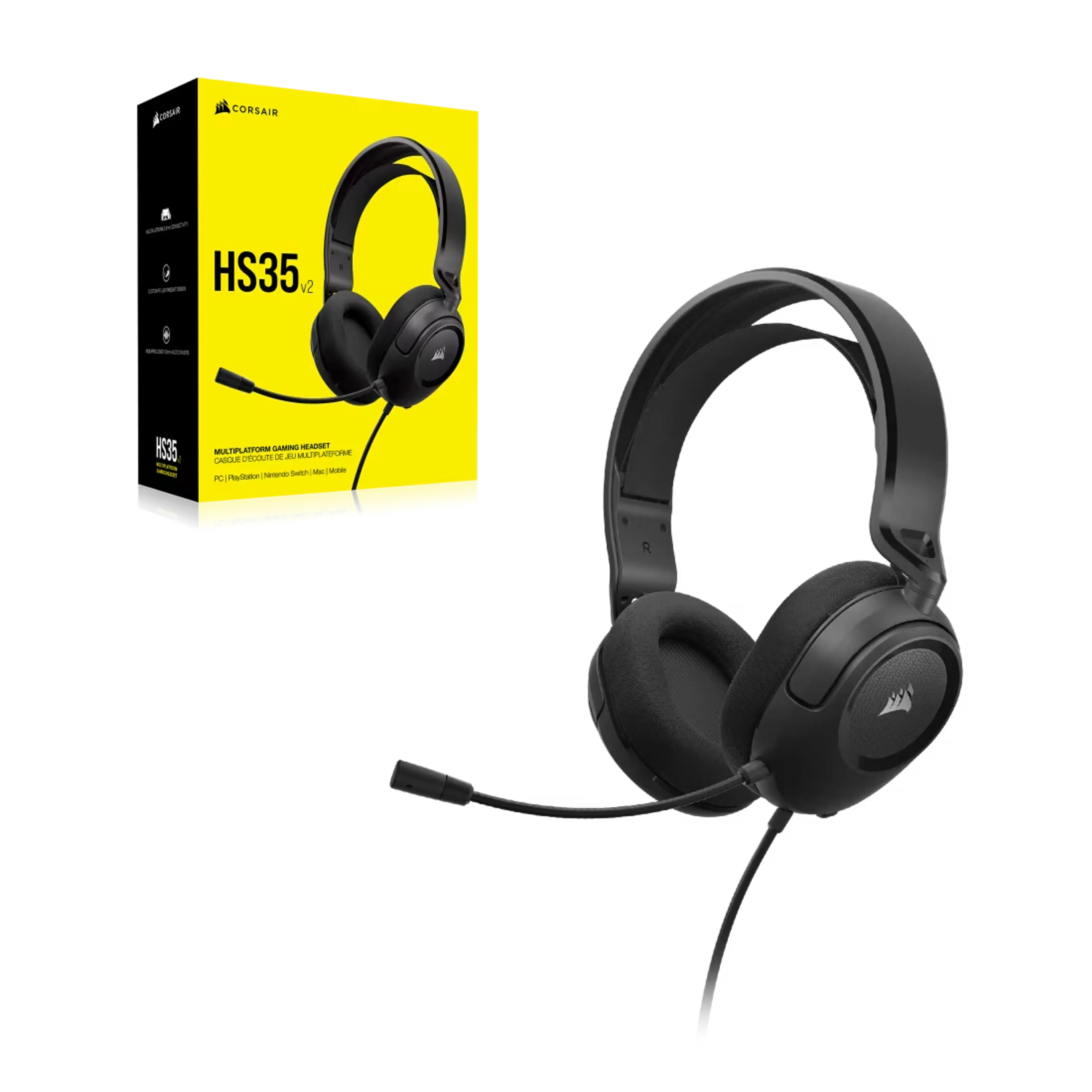 Corsair Casque Gaming HS35 V2 - Noir image