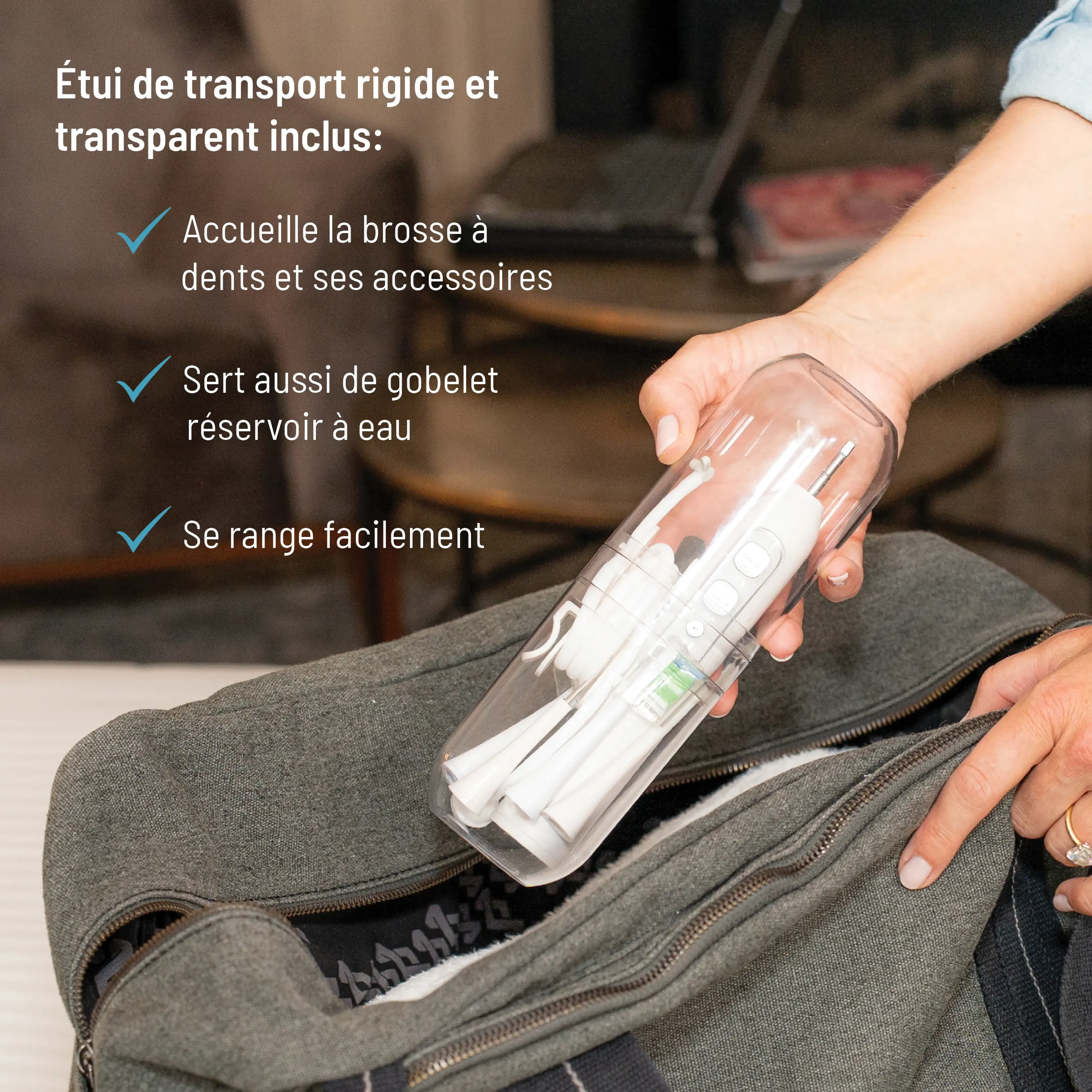 HAEPI Brosse à dents électrique 3-en-1 Julia image
