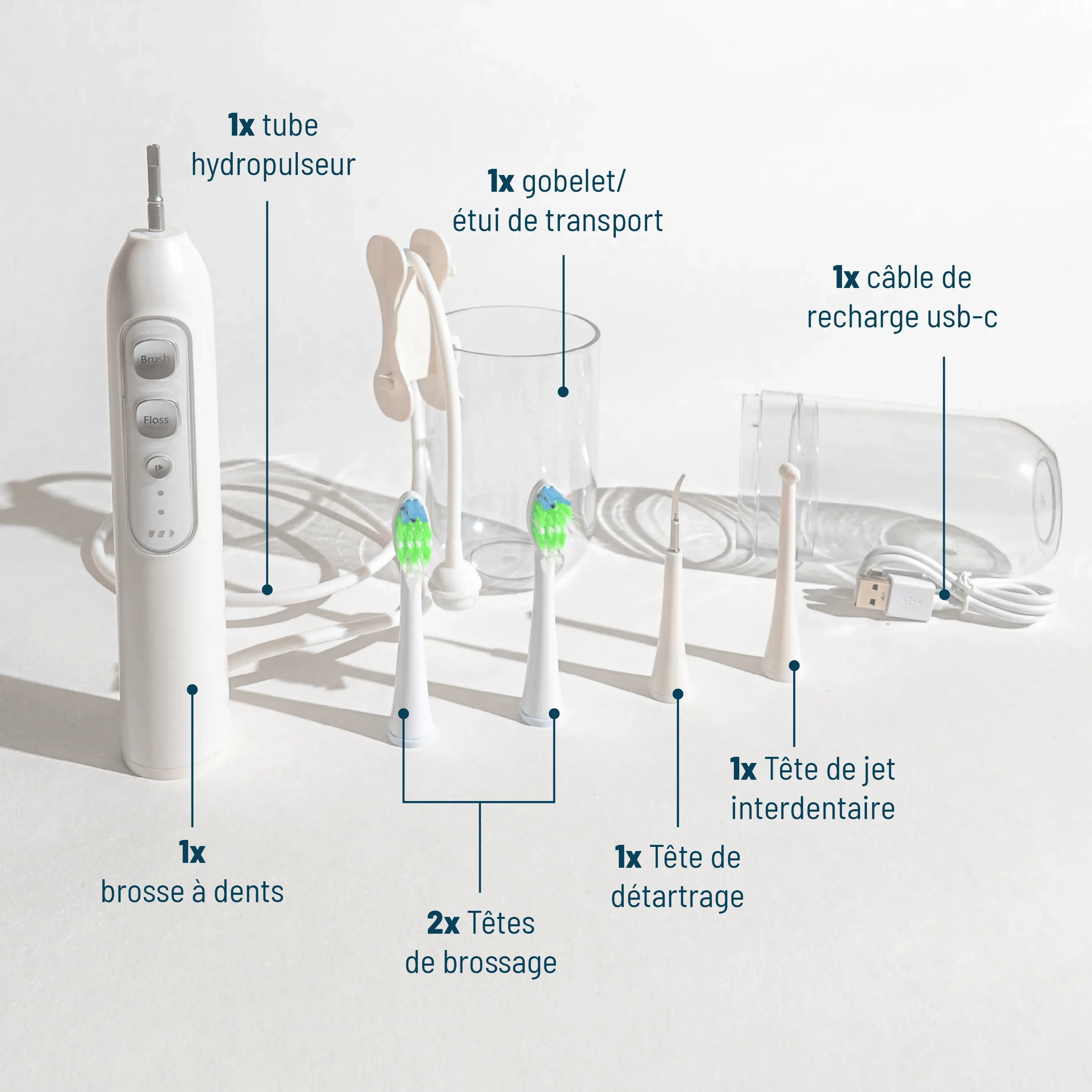 HAEPI Brosse à dents électrique 3-en-1 Julia image