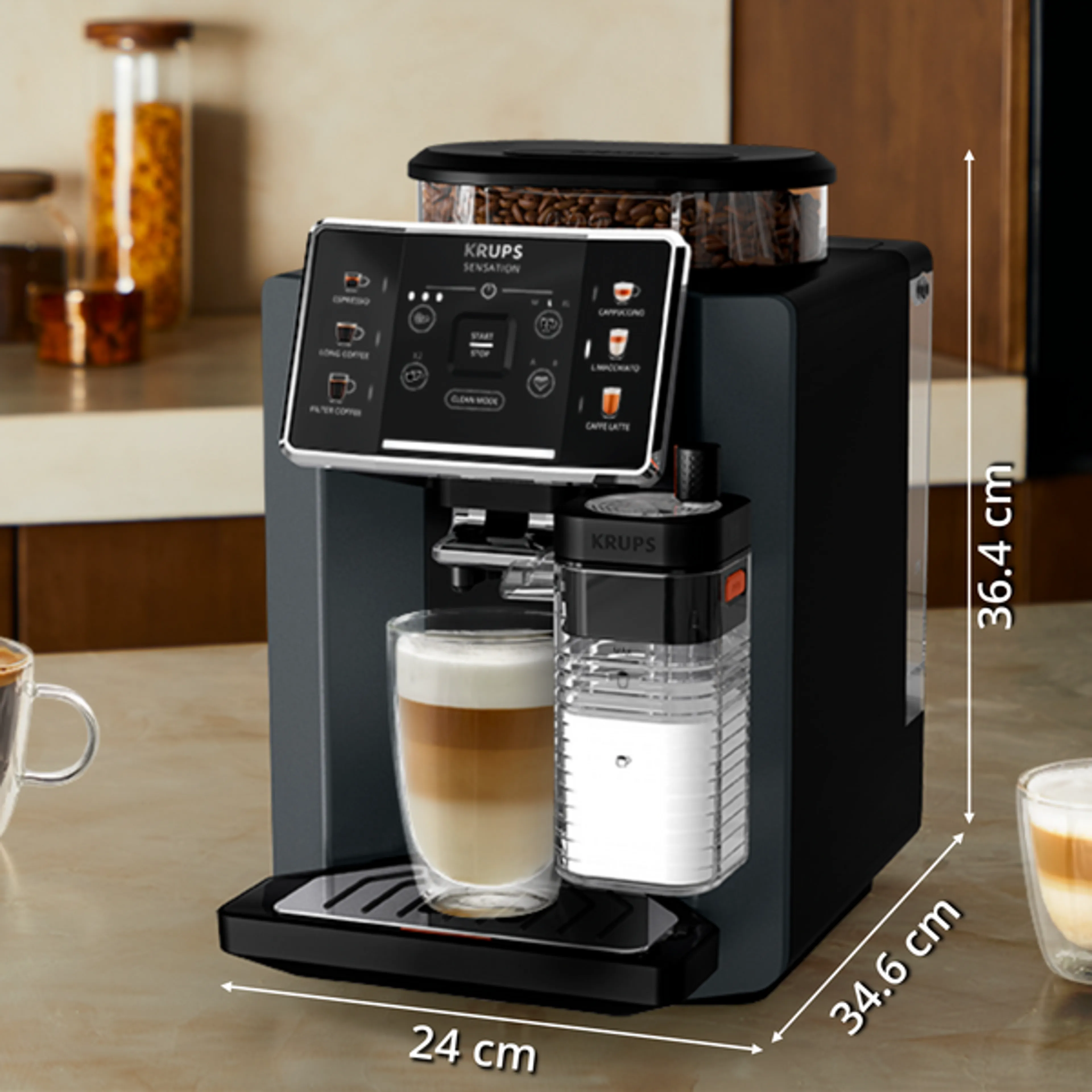 Krups Volautomatische Espressomachine EA912B10 MILK image