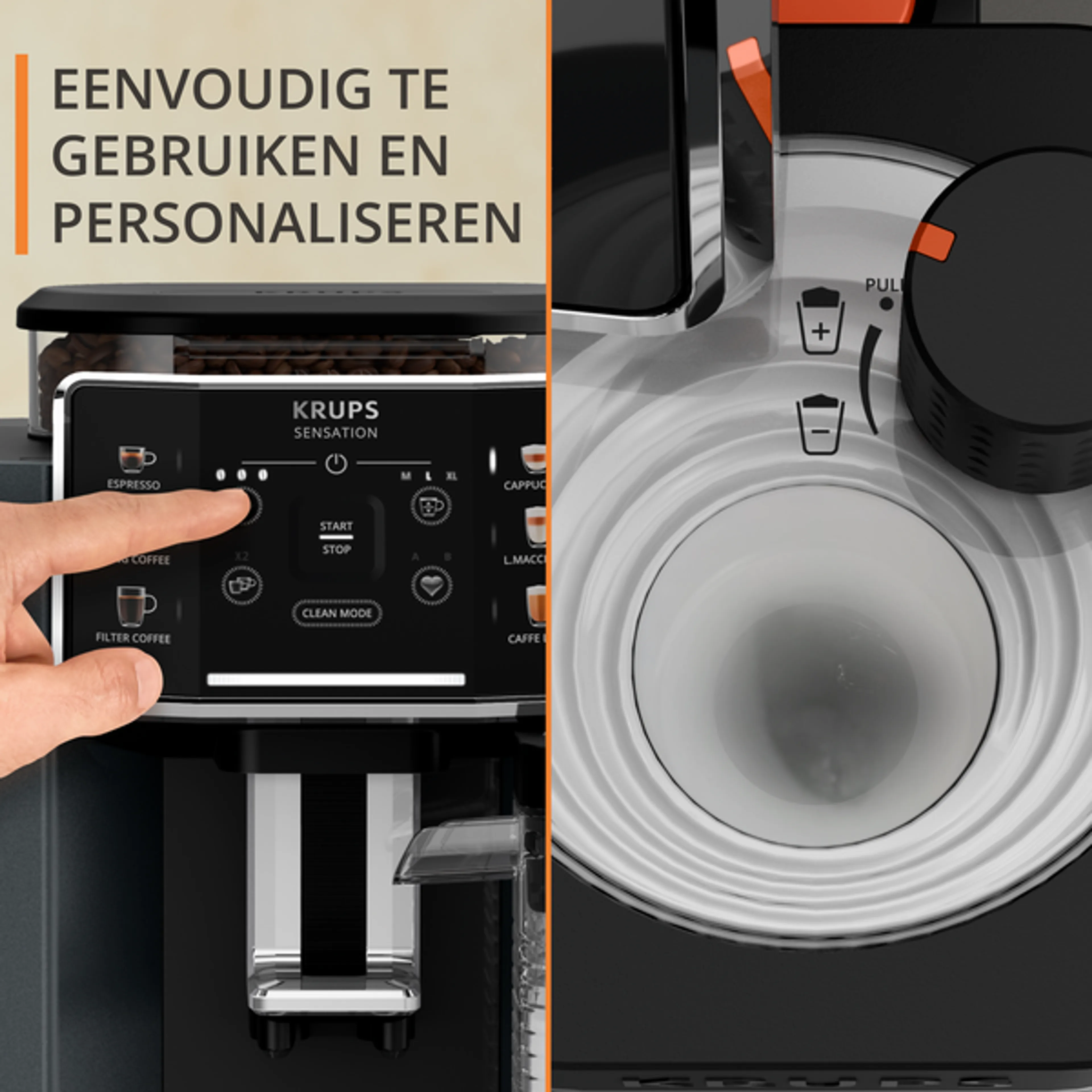 Krups Volautomatische Espressomachine EA912B10 MILK image
