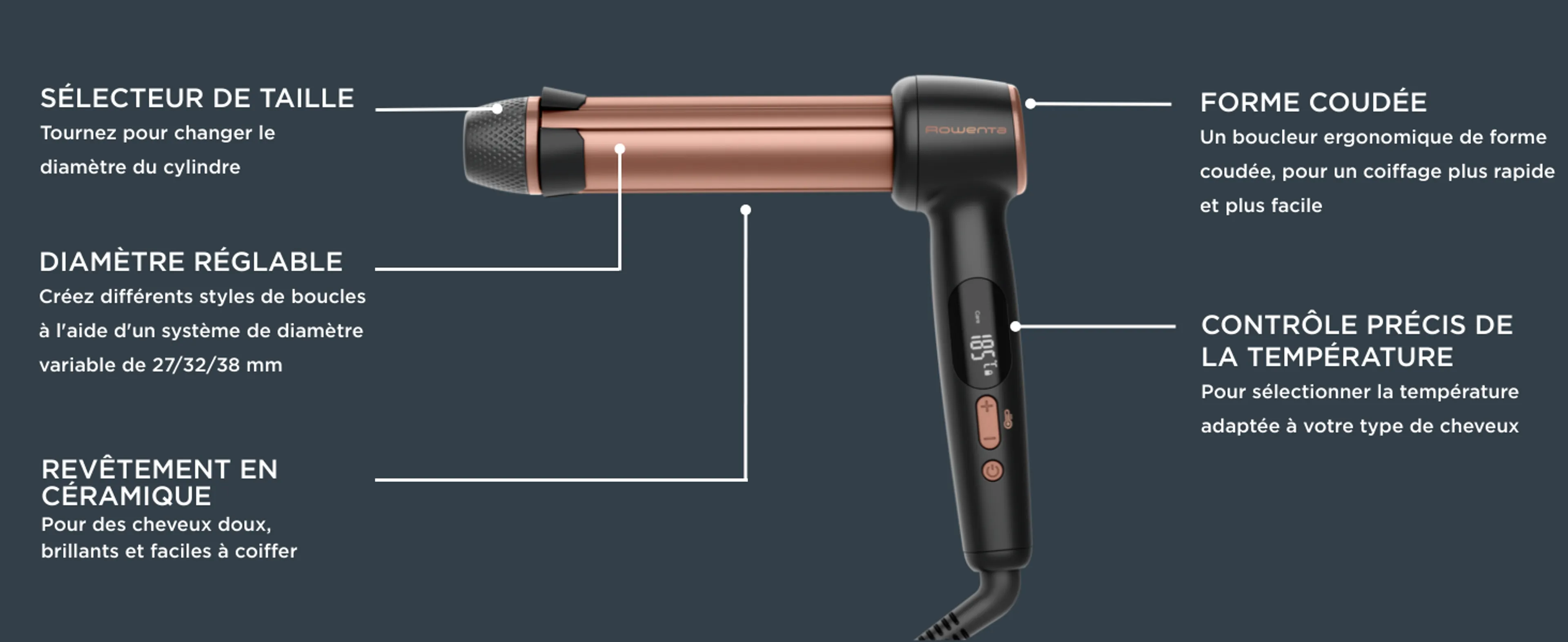Rowenta Fer à boucler Twist Curl CF4620 image