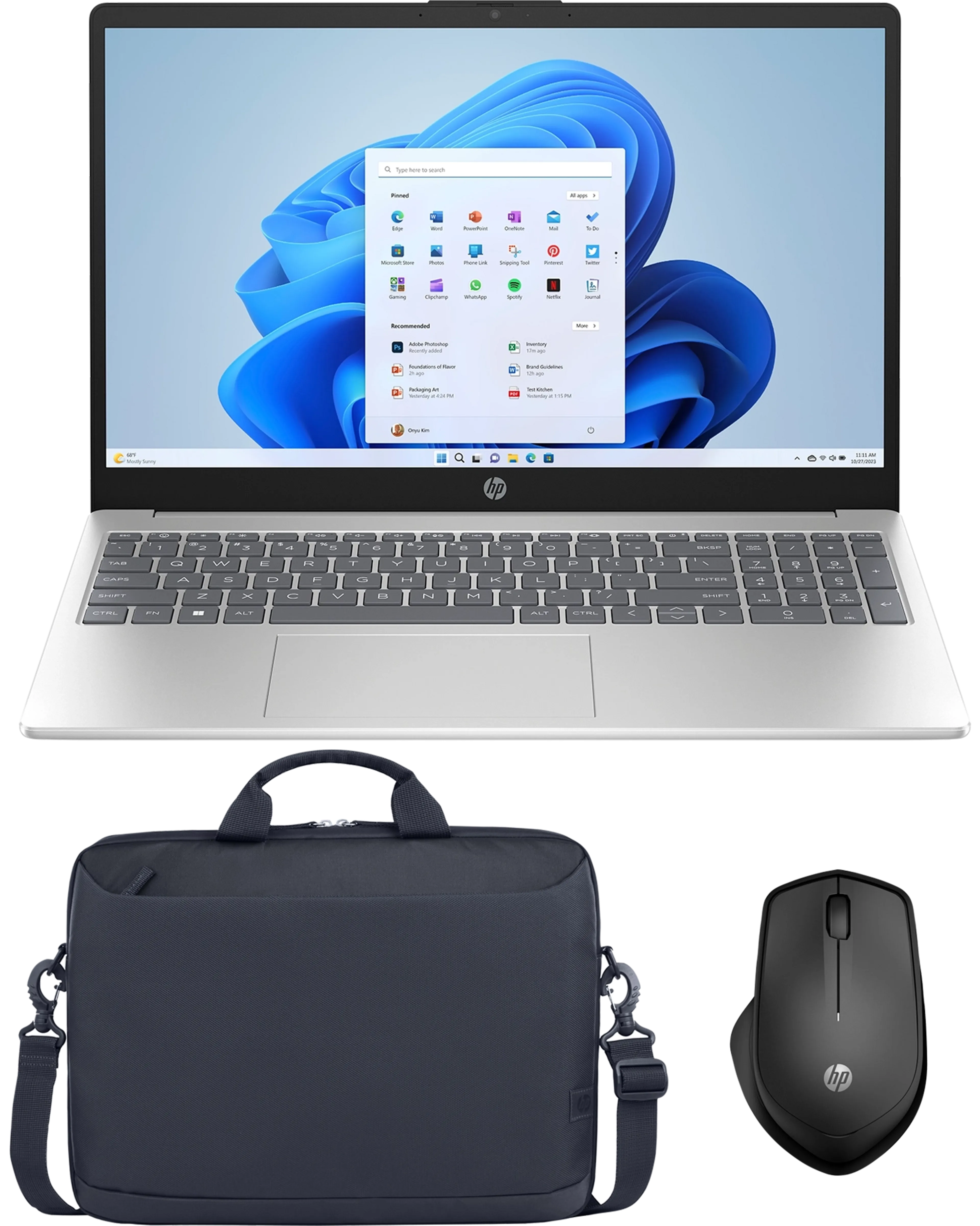 HP 15-fd0143nb + souris sans fil + sac image