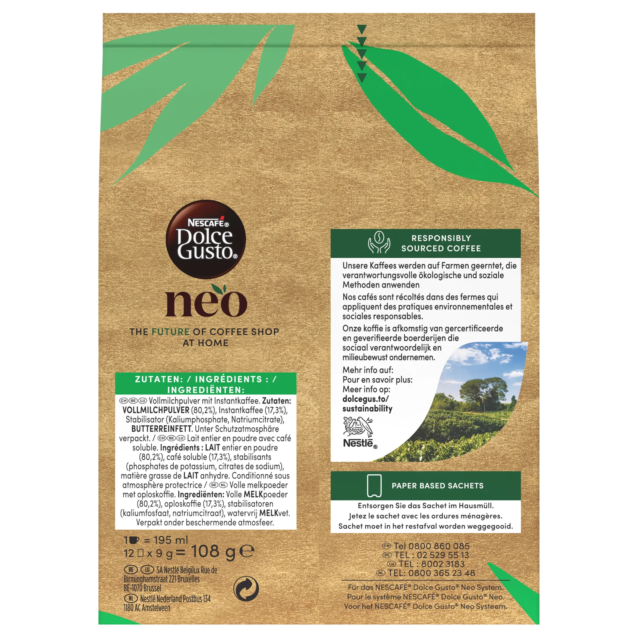 Dolce Gusto NEO - Café au Lait - 12 sachets image