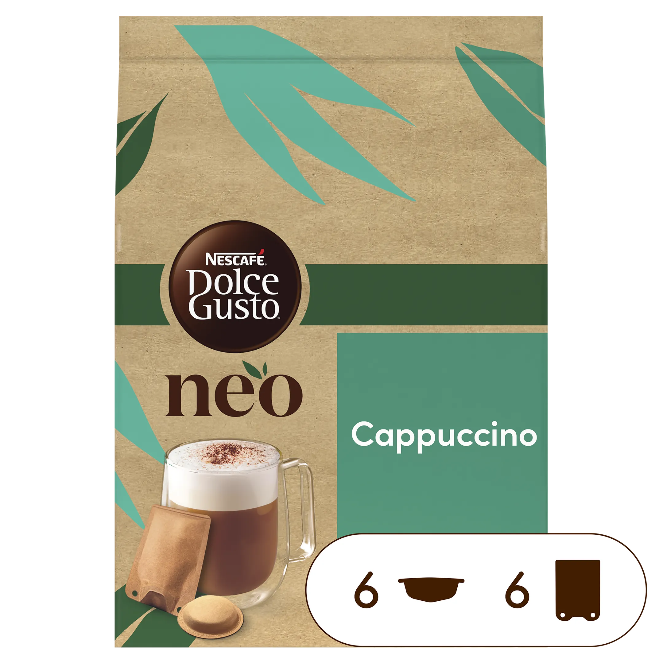 NEO - Cappucino - 6 pods & 6 sachets
