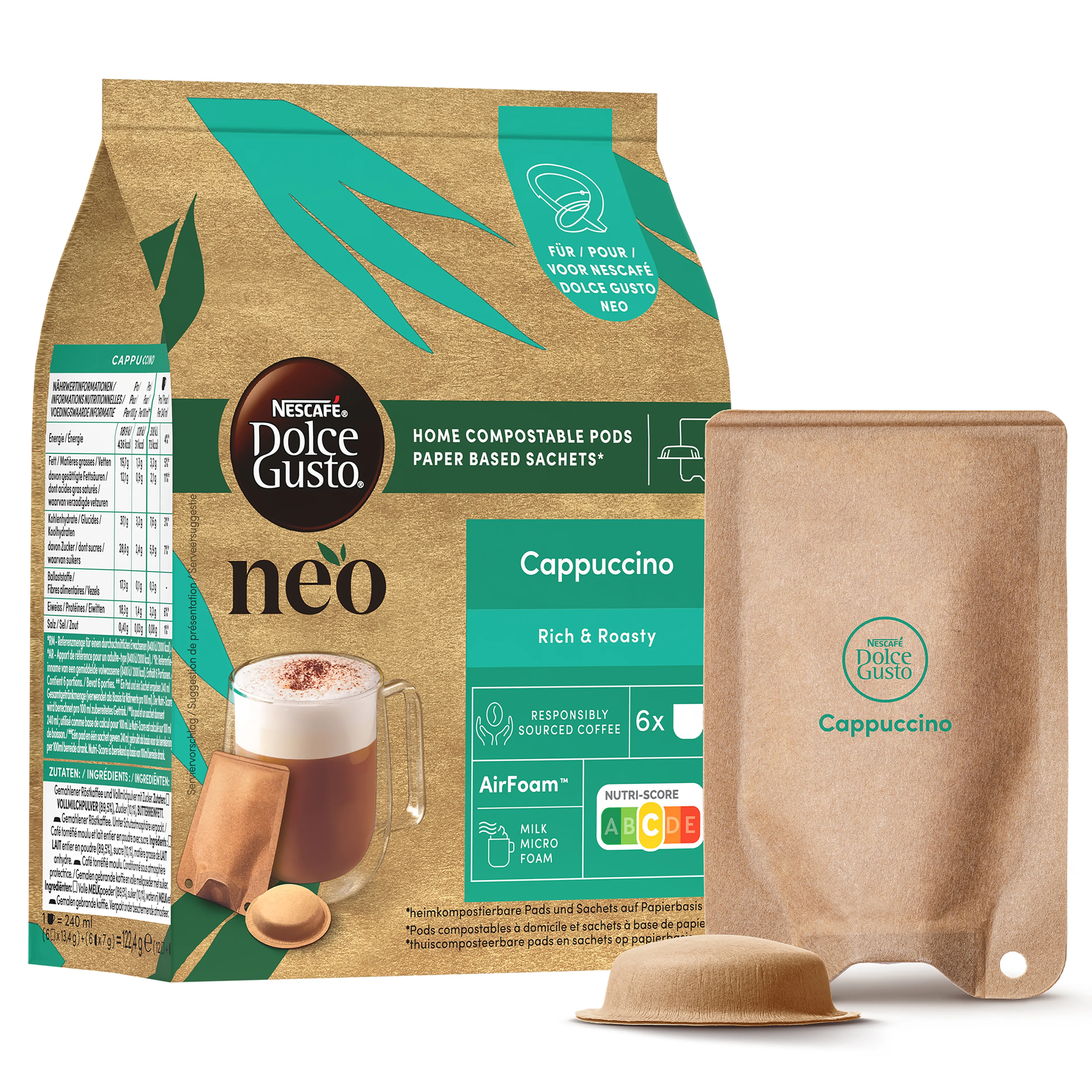 Dolce Gusto NEO - Cappucino - 6 pods & 6 sachets image