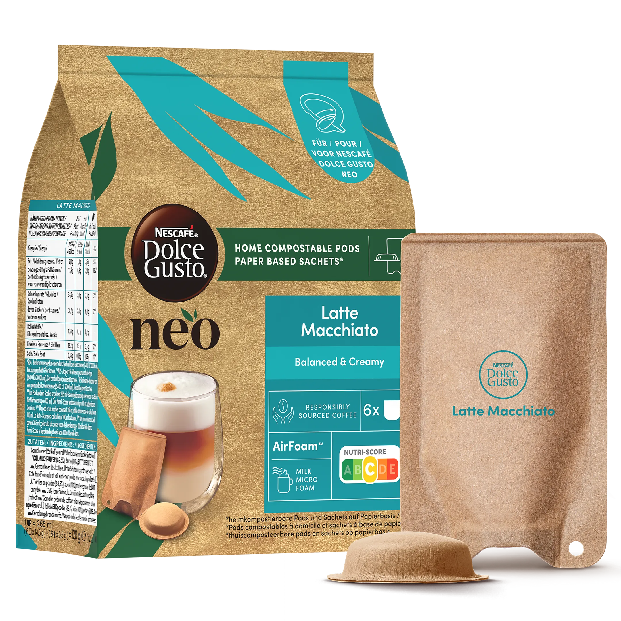 Dolce Gusto NEO - Latte Macchiato - 6 pads & 6 sachets image