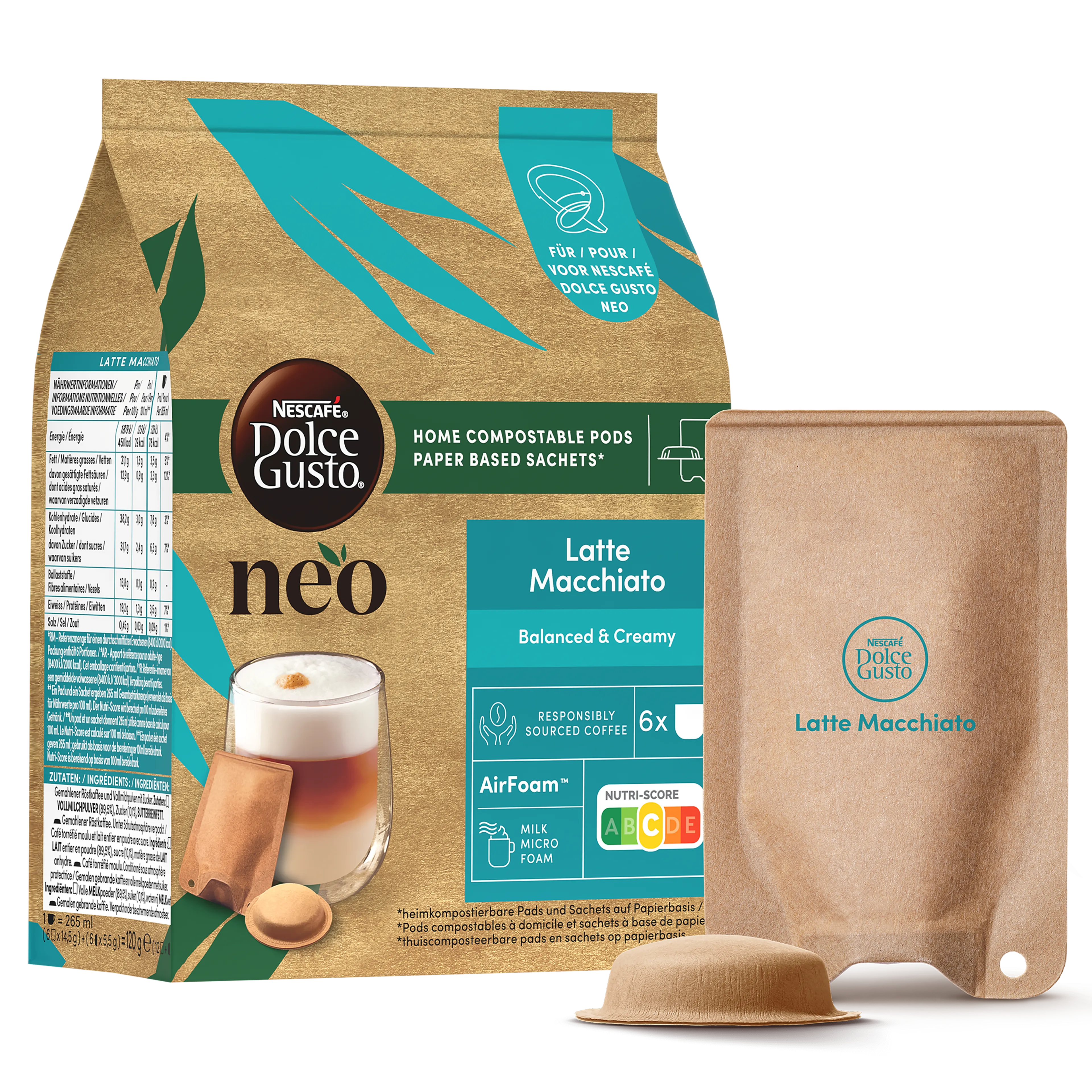 Dolce Gusto NEO - Latte Macchiato - 6 pods & 6 sachets image
