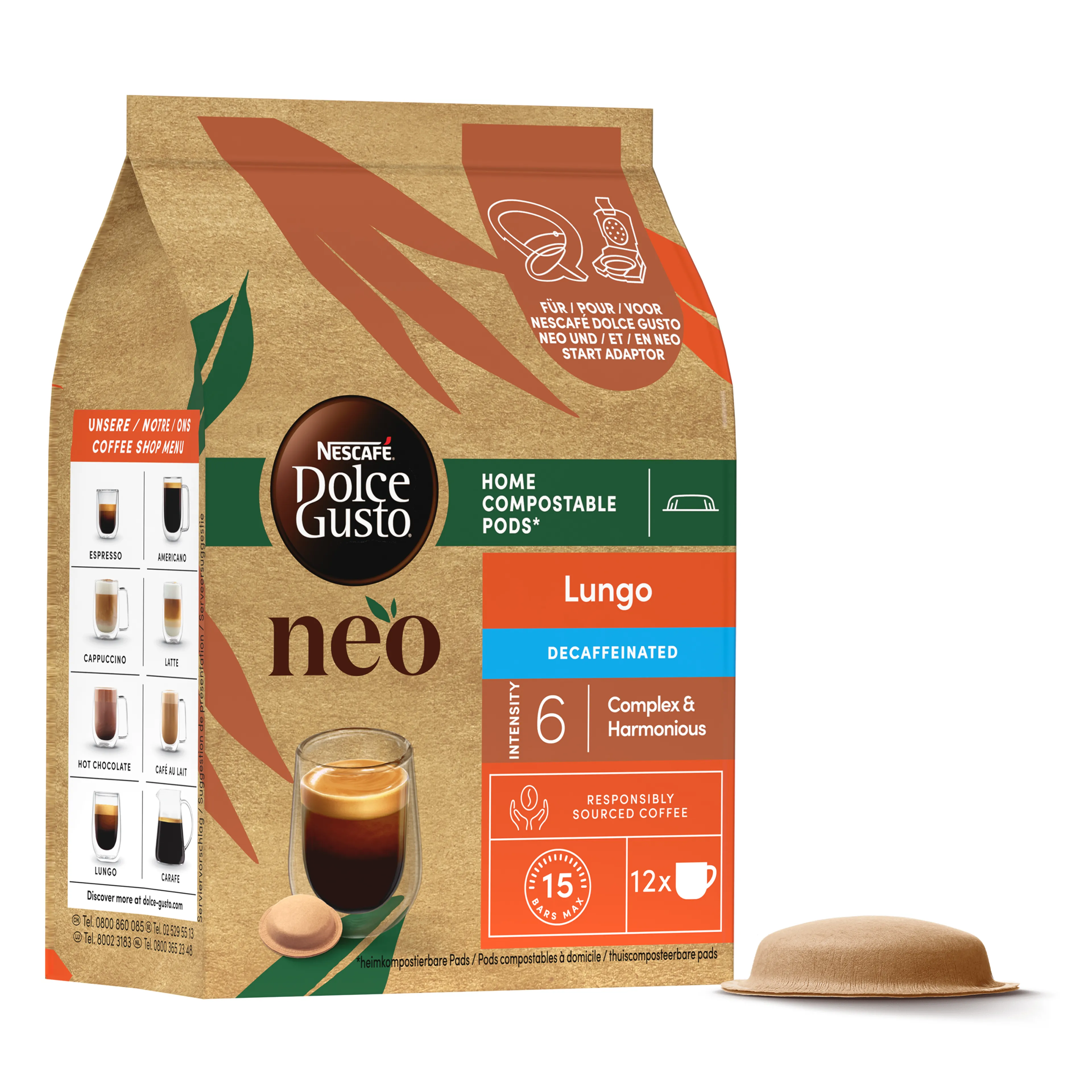 Dolce Gusto NEO - Lungo Decaf - 12 pods image