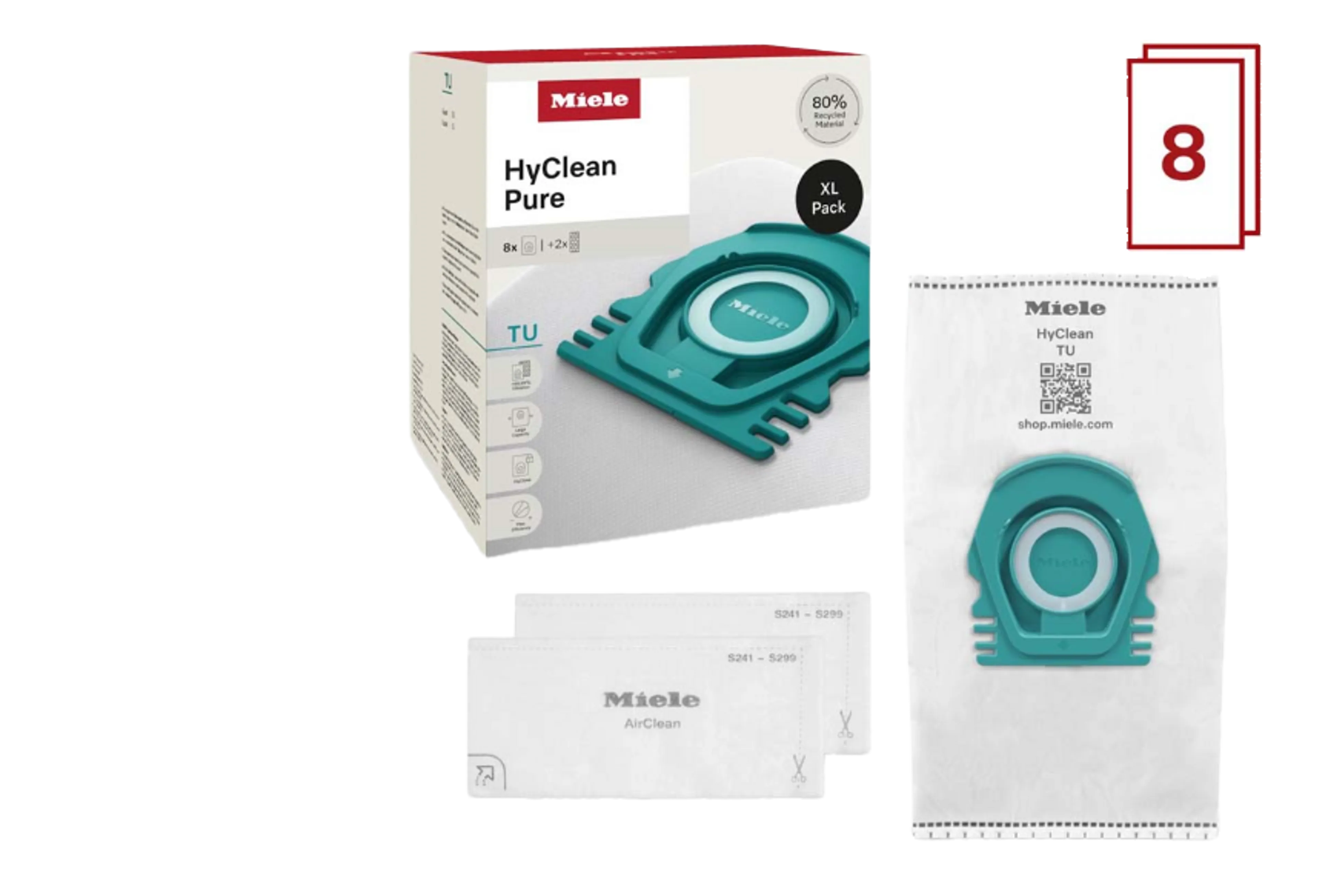 Sacs aspirateur TU HyClean Pure XL