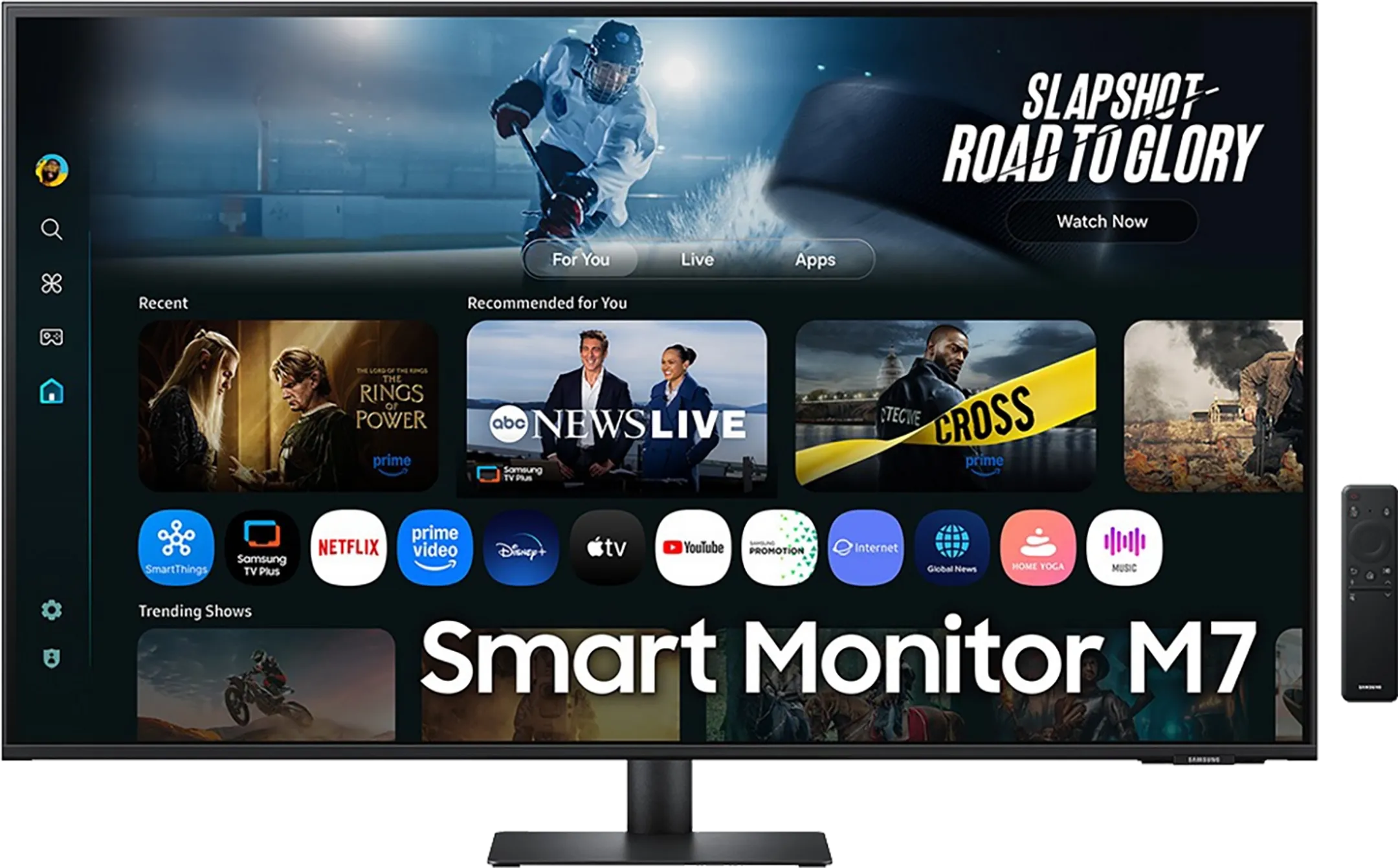 Samsung 43" Smart Monitor M7 M70F Zwart 4K Samsung Vision AI LS43FM702UUXEN image