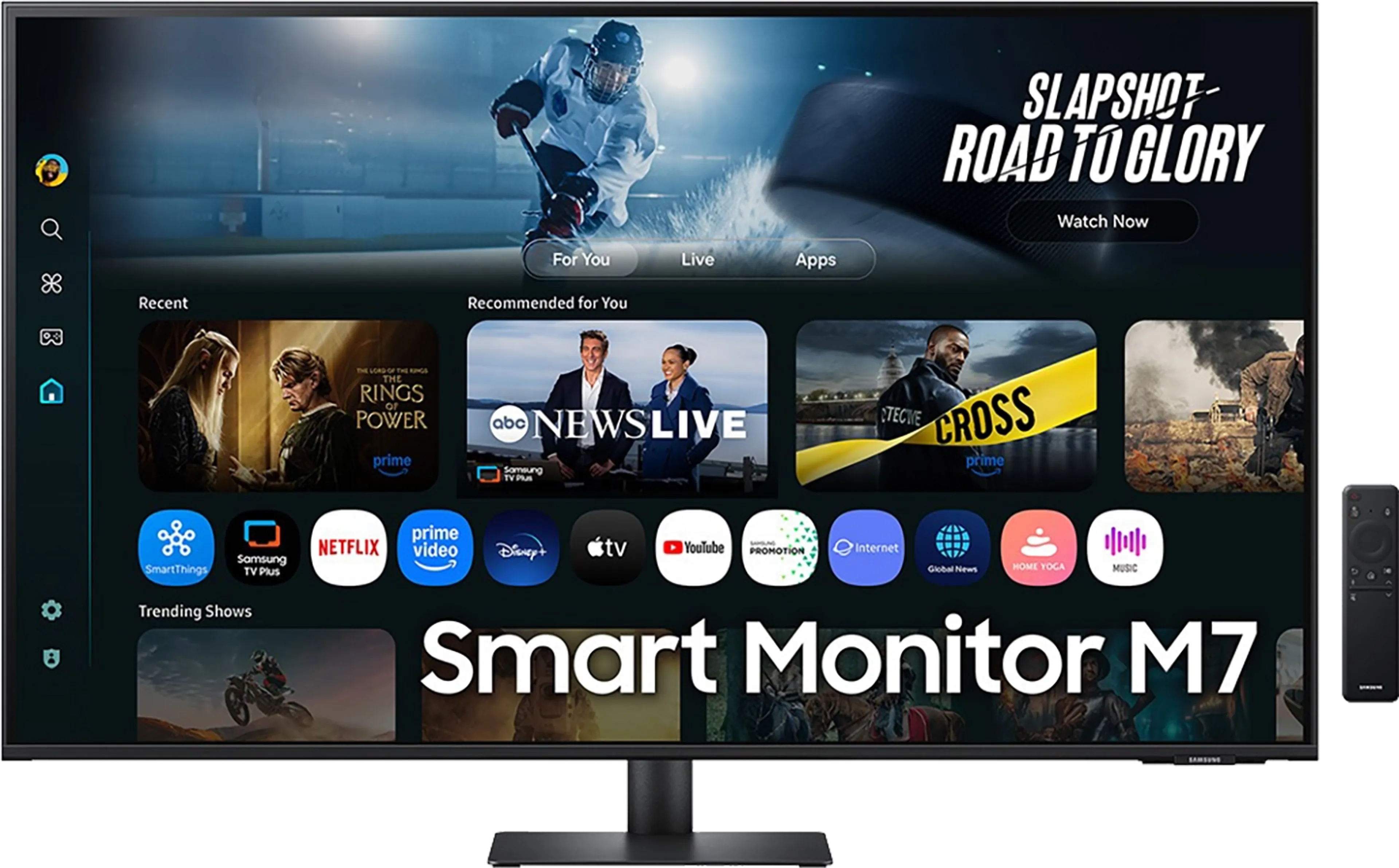 Samsung 43" Smart Monitor M7 M70F Zwart 4K Samsung Vision AI LS43FM702UUXEN image