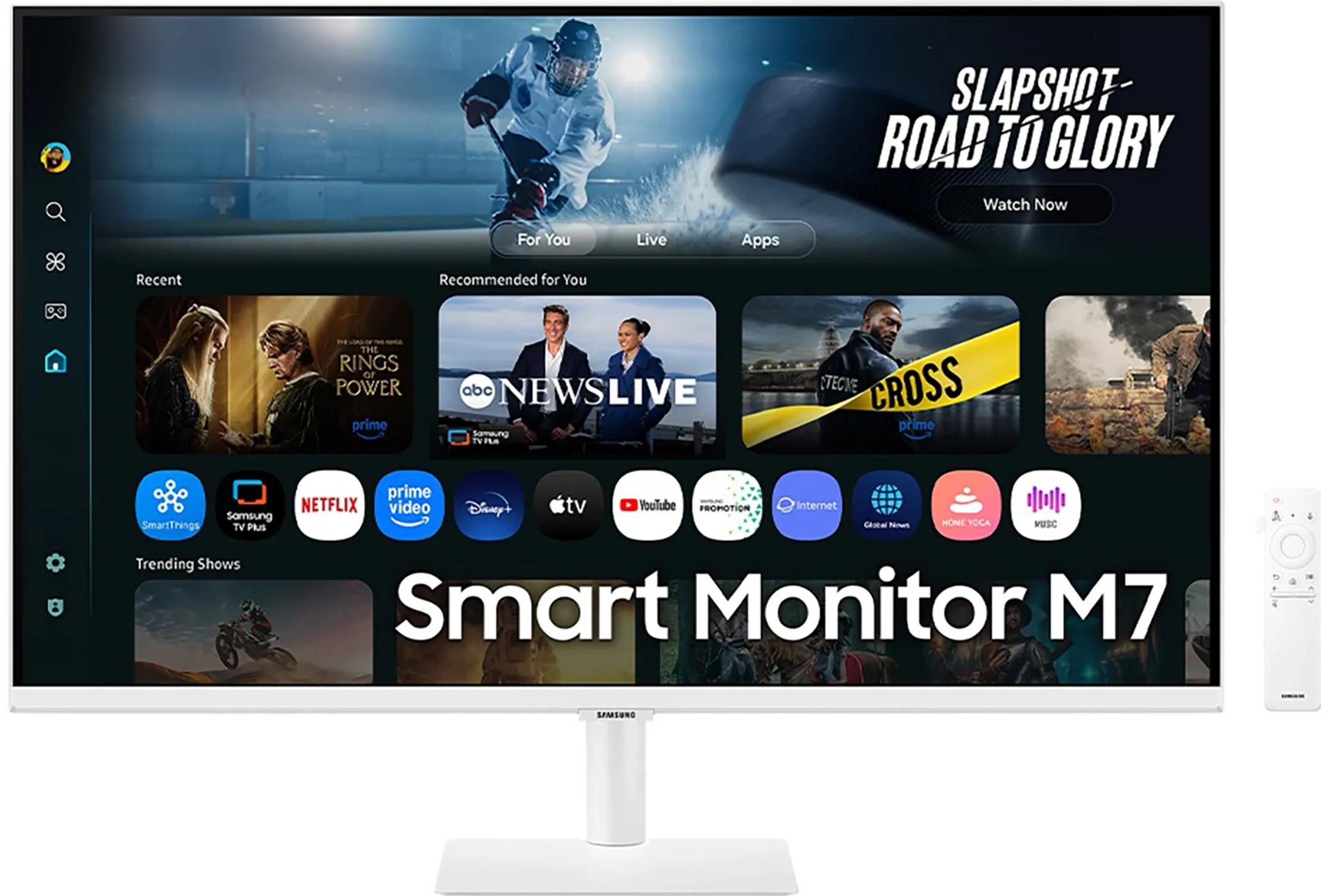 32" Smart Monitor M7 M70F Wit 4K Samsung Vision AI LS32FM703UUXEN