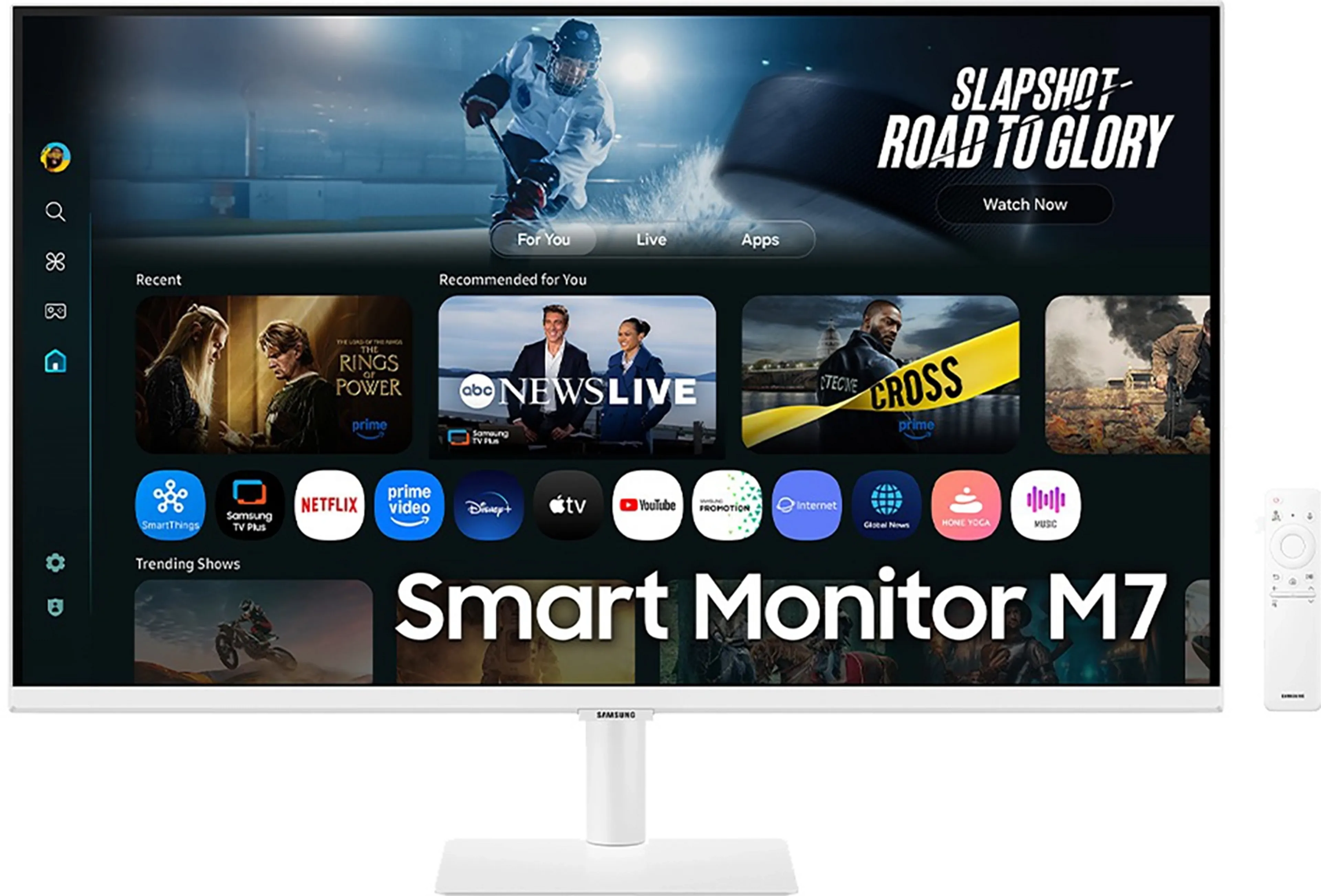 Samsung 32" Smart Monitor M7 M70F Wit 4K Samsung Vision AI LS32FM703UUXEN image