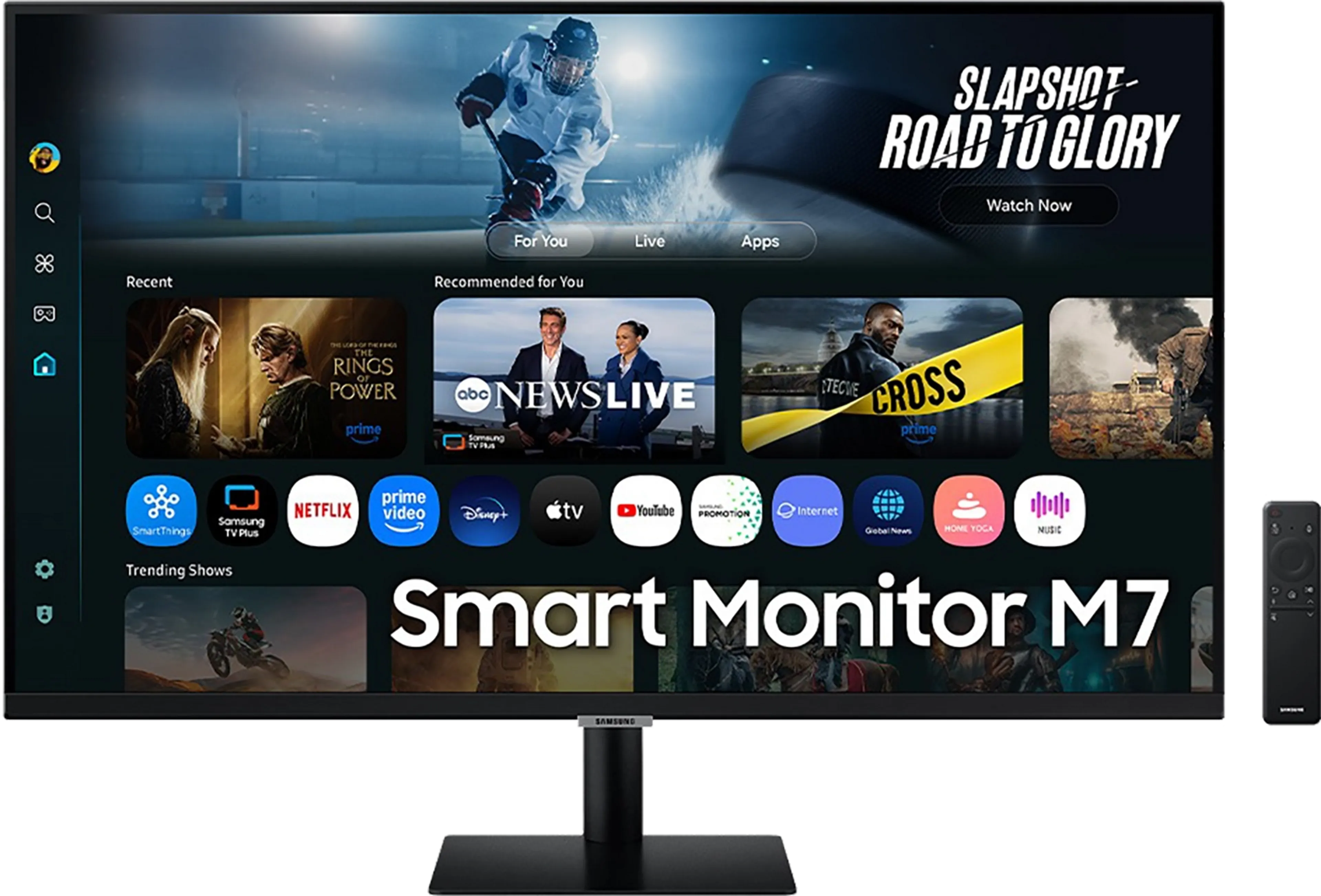 Samsung 32" Smart Monitor M7 M70F Zwart 4K Samsung Vision AI LS32FM702UUXEN image
