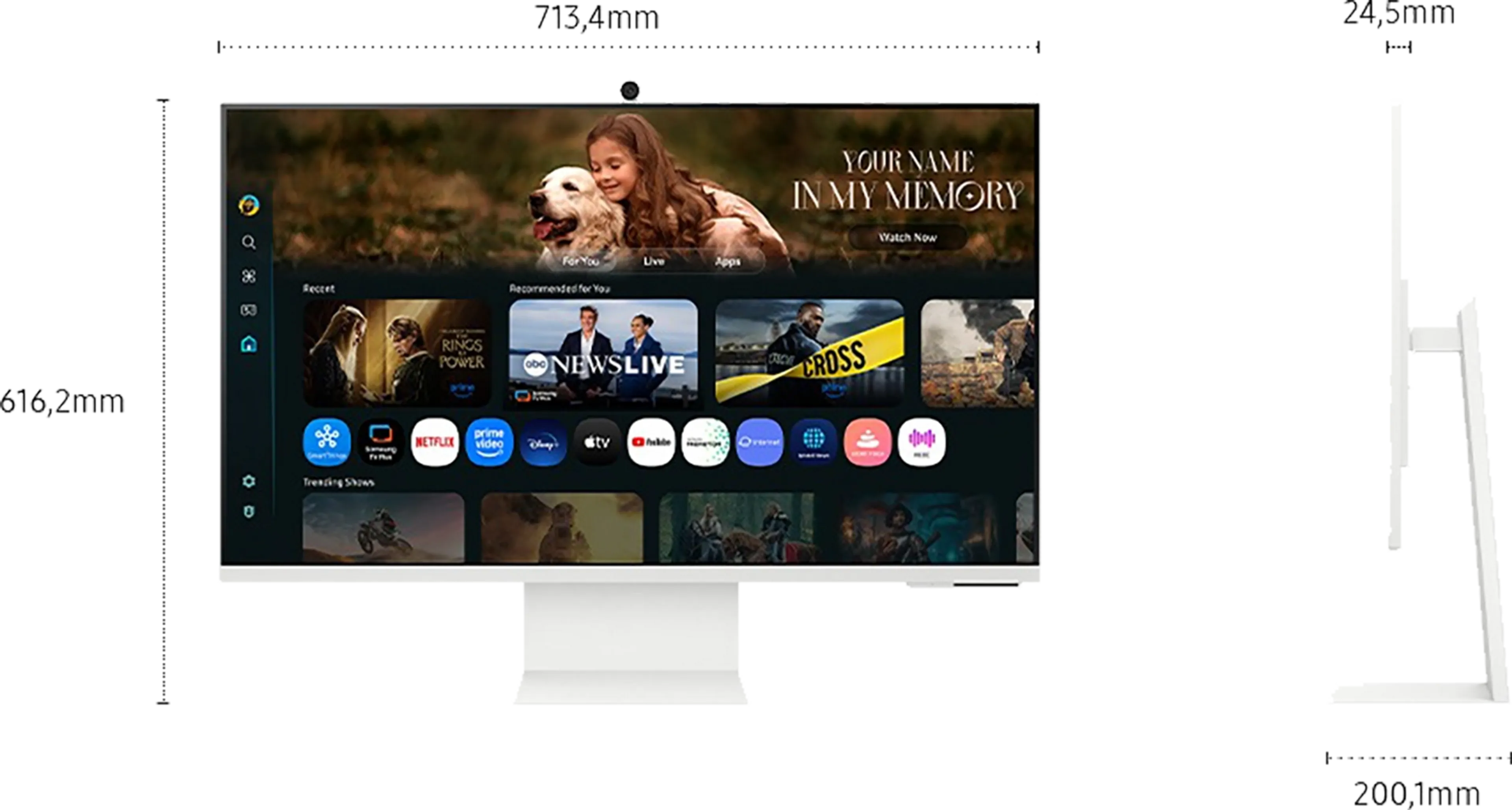 Samsung 32" Smart Monitor M8 M80F 4K Samsung Vision AI LS32FM801UUXEN image
