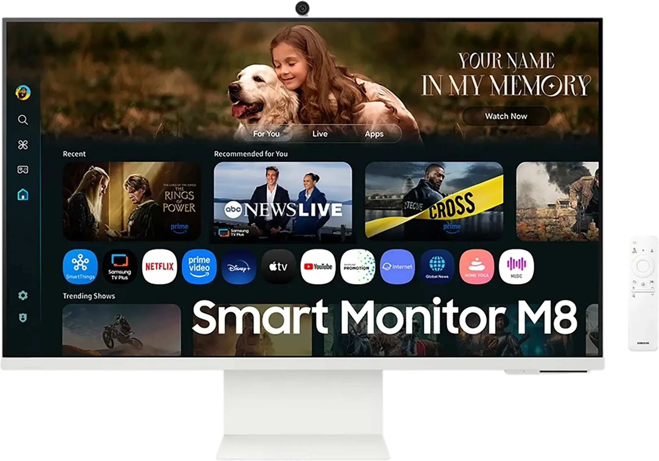 32" Smart Monitor M8 M80F 4K Samsung Vision AI LS32FM801UUXEN