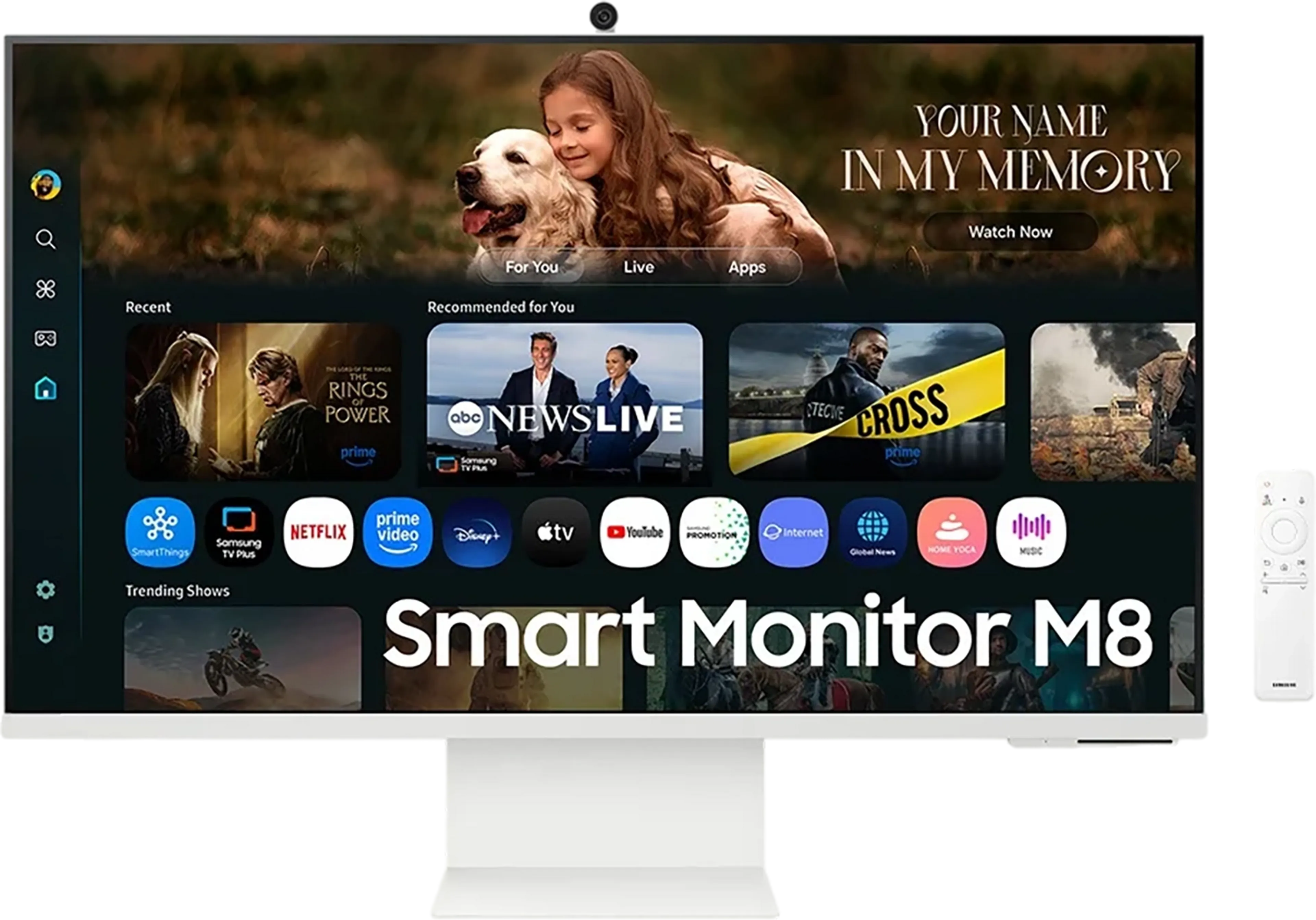 Samsung 32" Smart Monitor M8 M80F 4K Samsung Vision AI LS32FM801UUXEN image