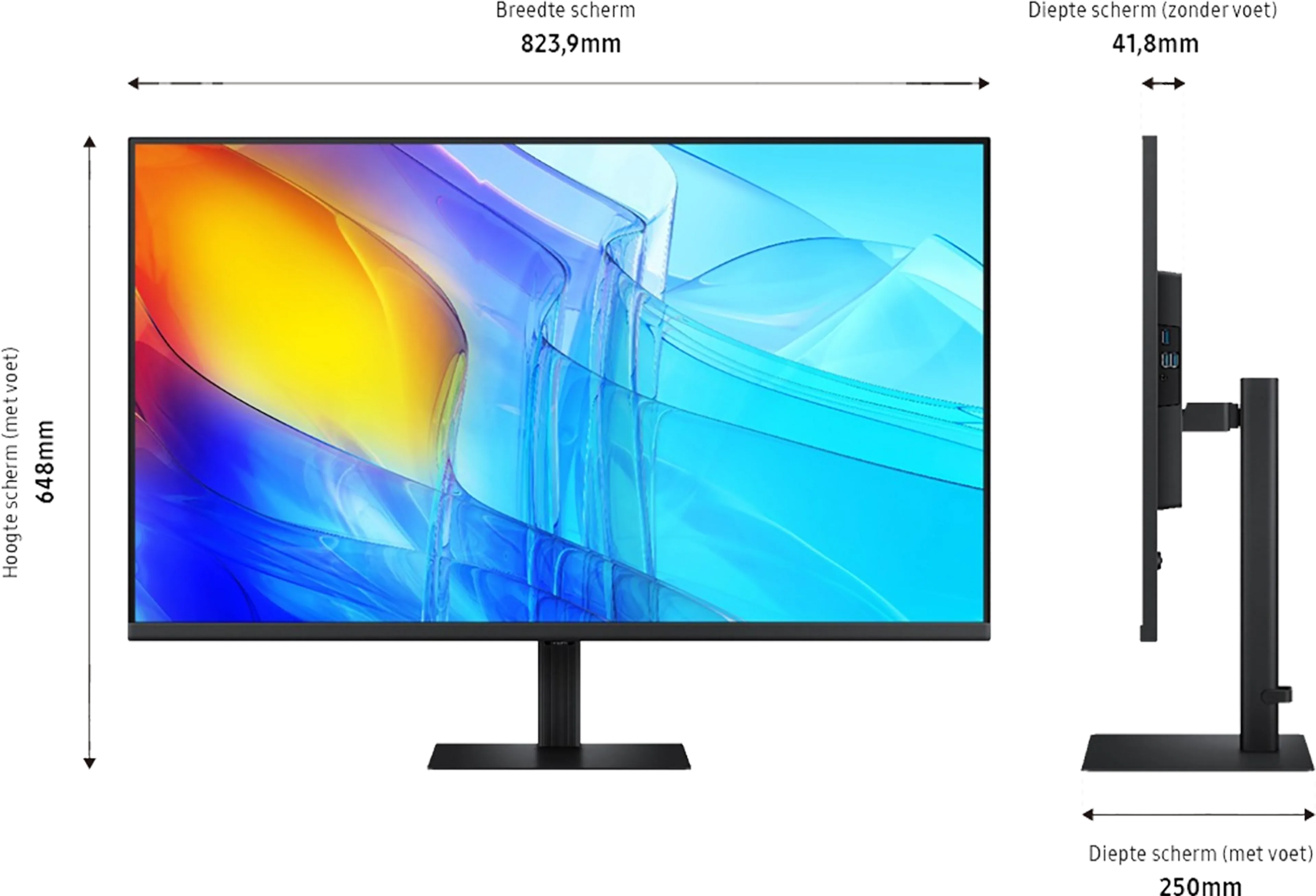 Samsung 37" ViewFinity S8 S80D LS37D802EAUXEN image