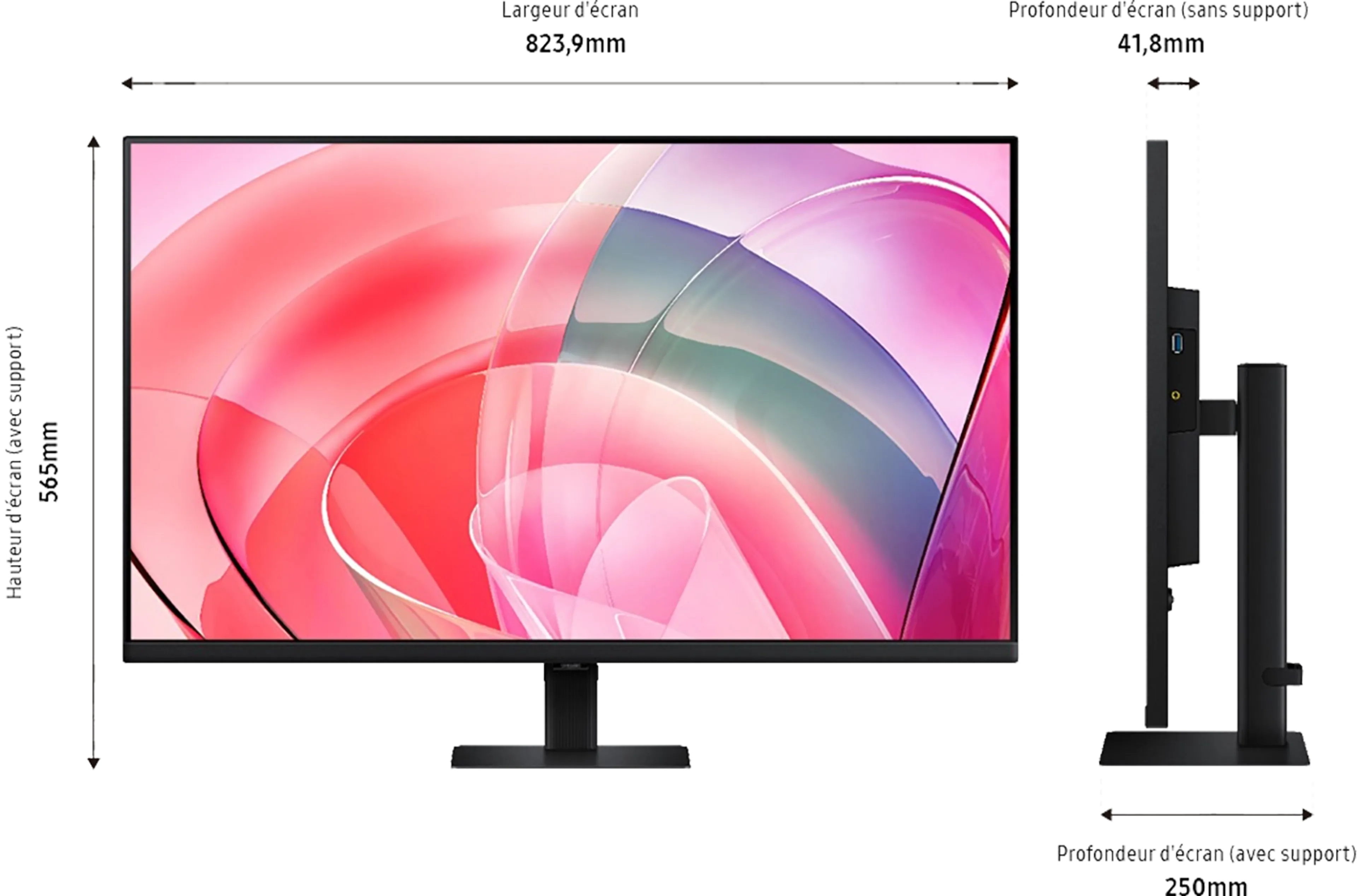 Samsung 37" ViewFinity S7 S70D LS37D702EAUXEN image
