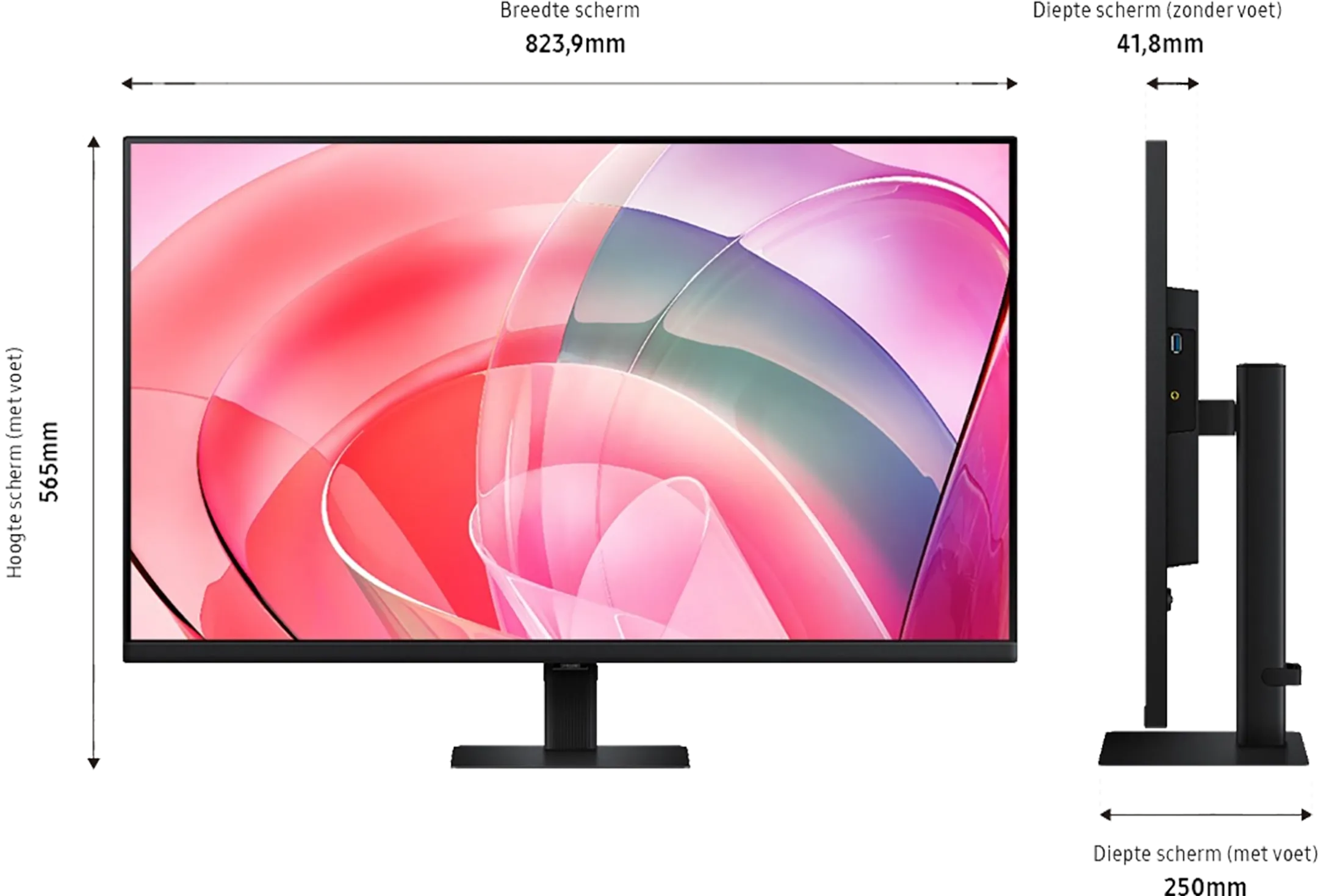 Samsung 37" ViewFinity S7 S70D LS37D702EAUXEN image