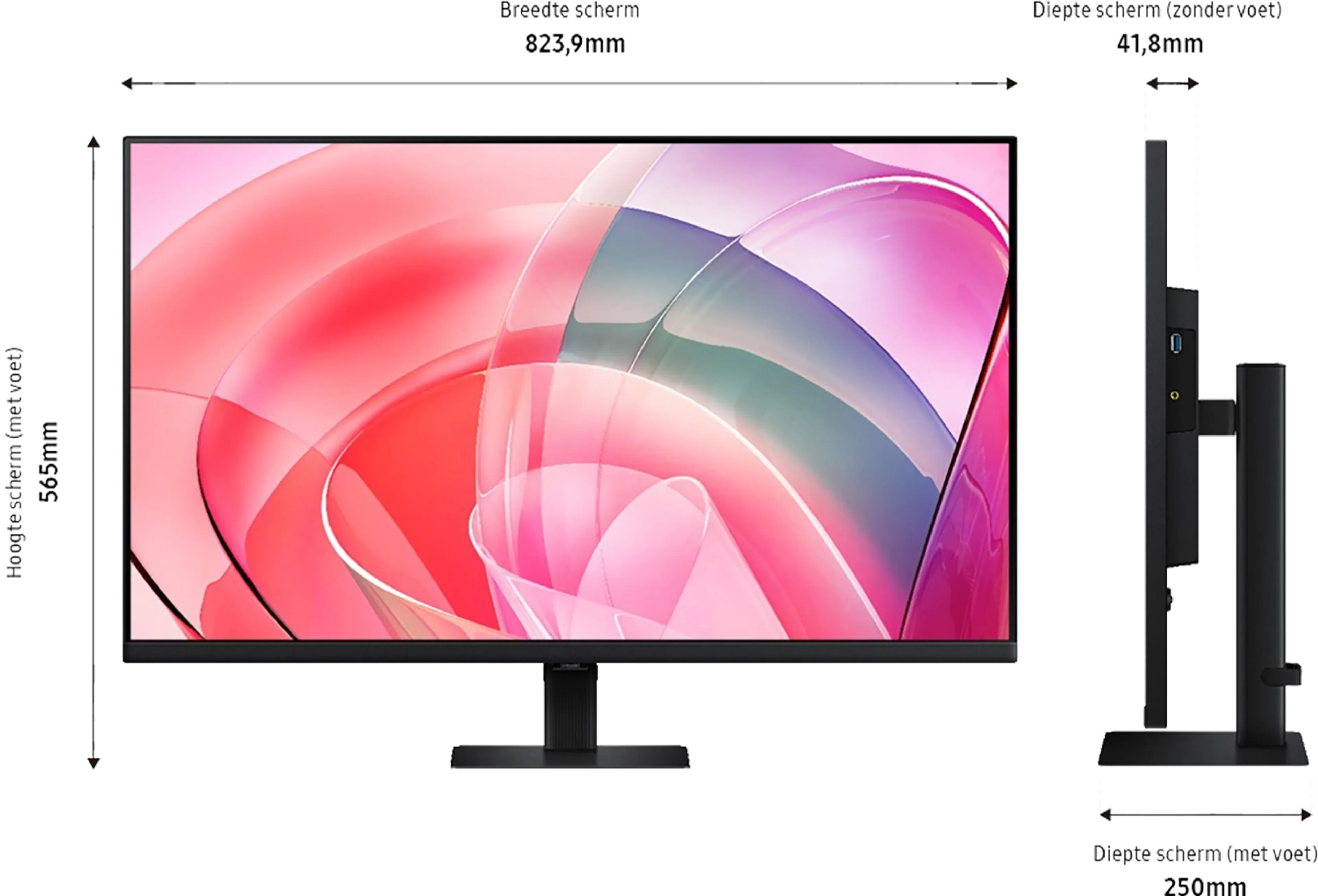Samsung 37" ViewFinity S7 S70D LS37D702EAUXEN image