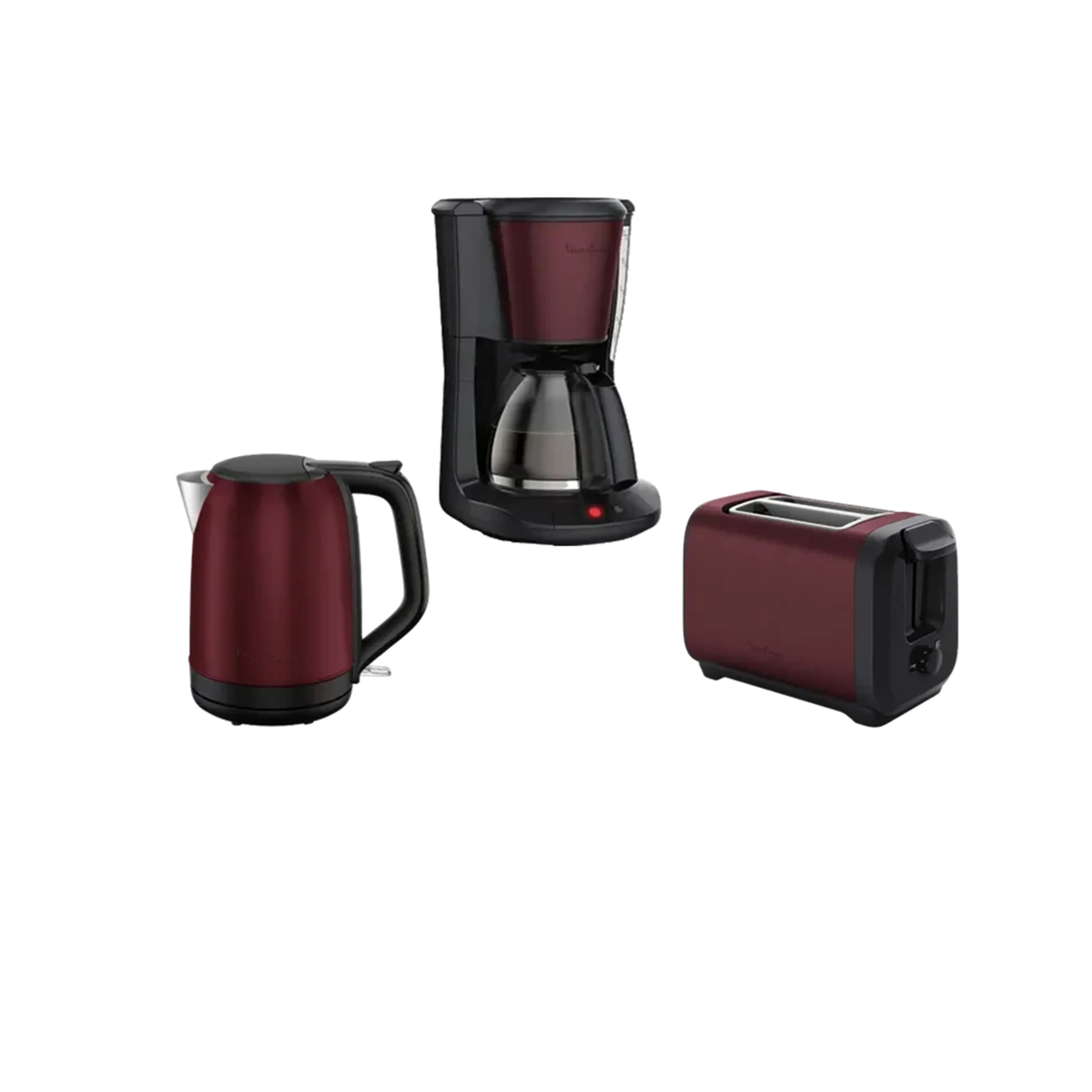 Moulinex Bundel - Waterkoker Subito BY5S05E0 + Koffiezetapparaat FG5S05E0 + Broodrooster Subito LT5S05E0 RED image