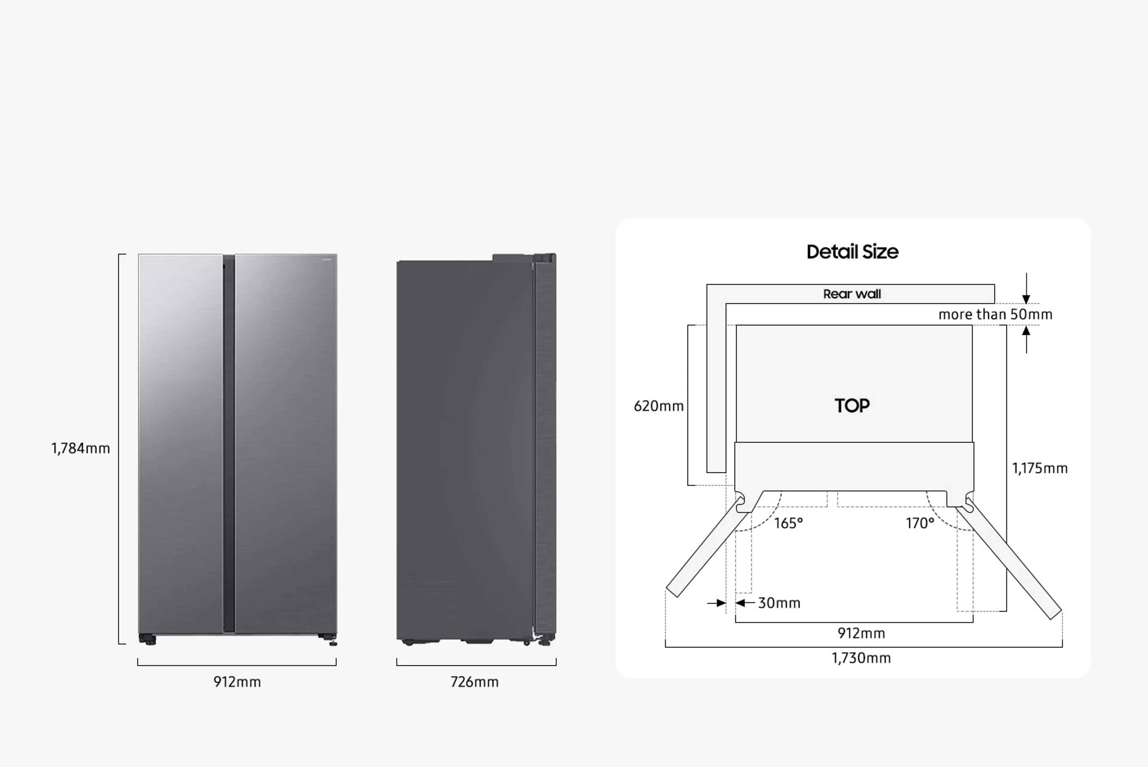 Samsung Frigo américain RS70F65QEFEF image