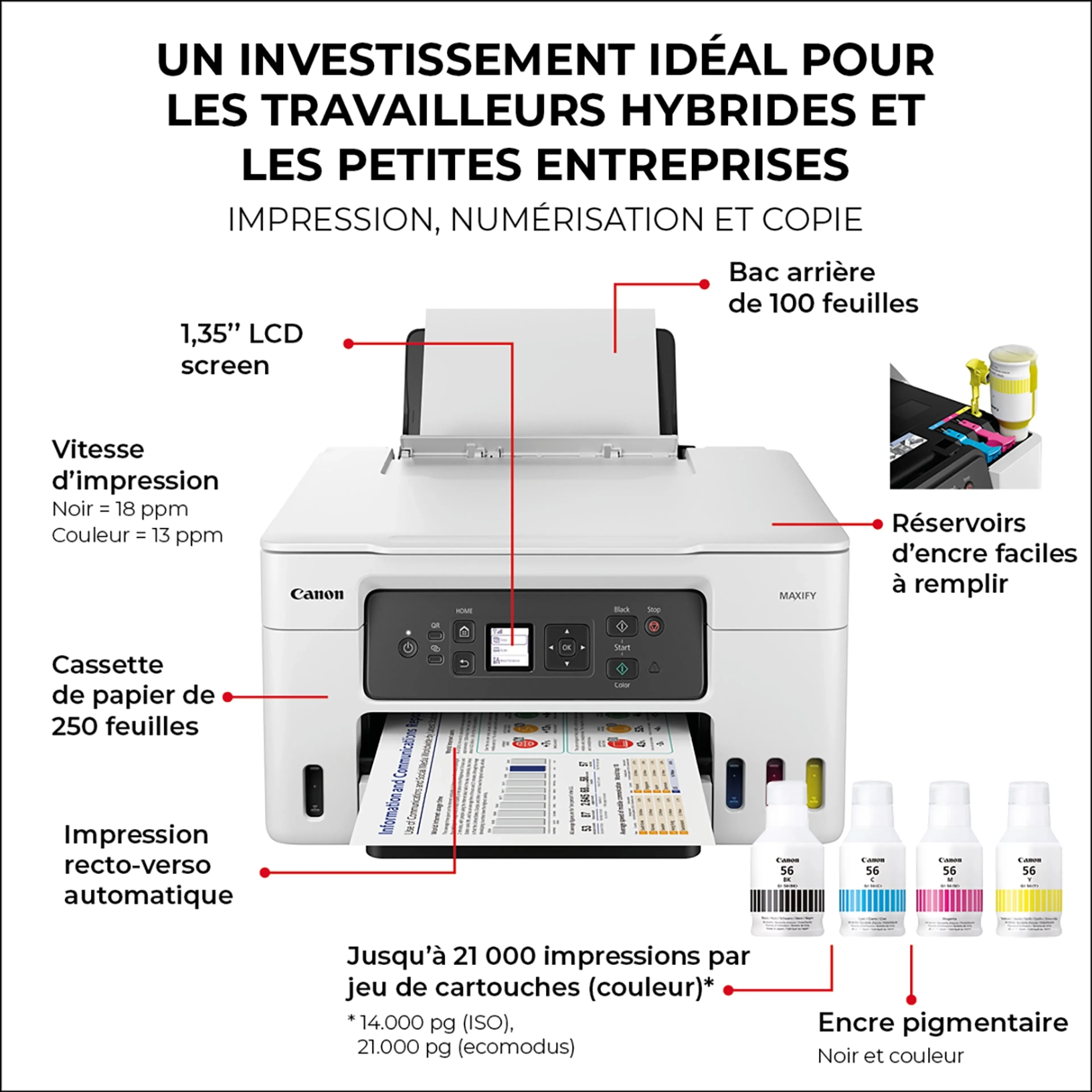 Canon MAXIFY GX3050 MegaTank Home Office / Small Business  image