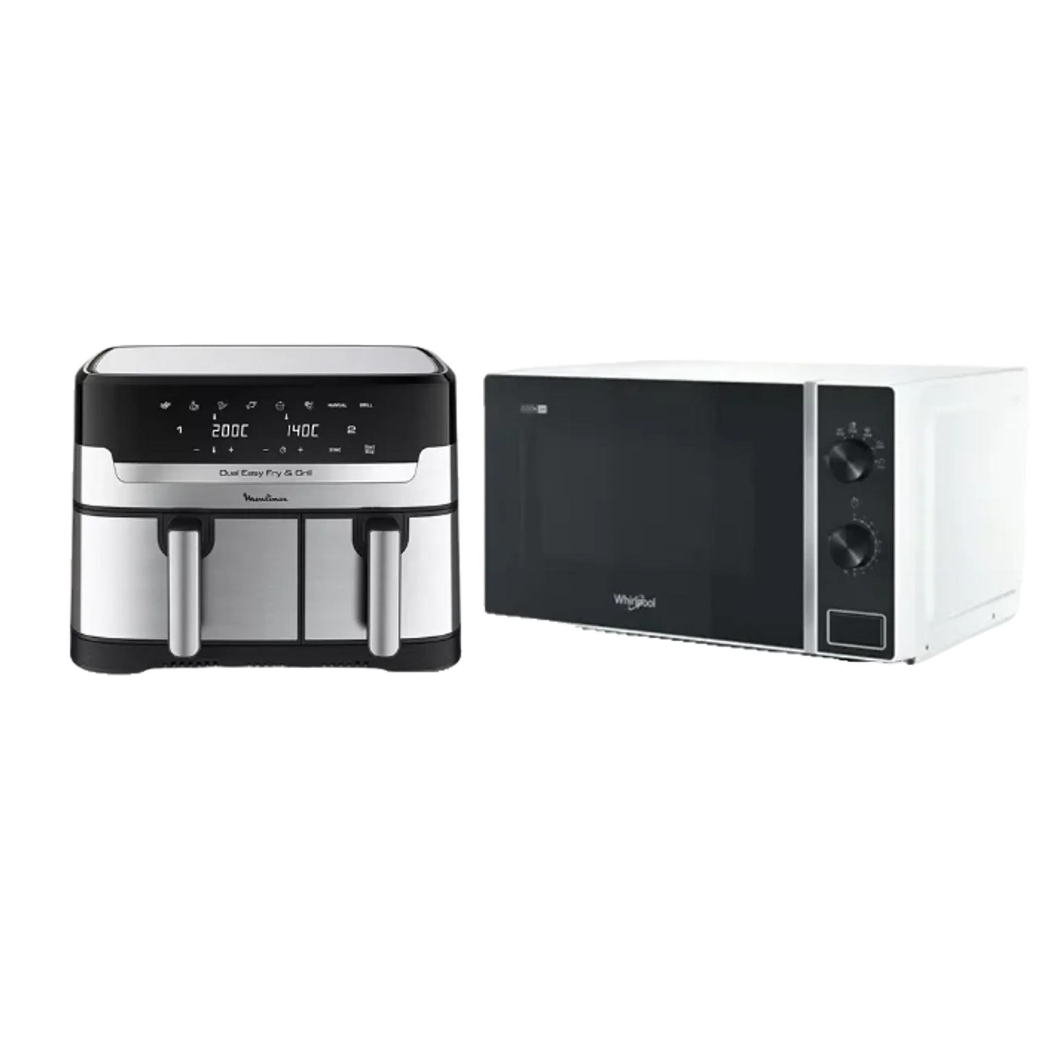 Bundel - Dual Easy Fry & Grill EZ905D20 + Microgolfoven MWP 101 W