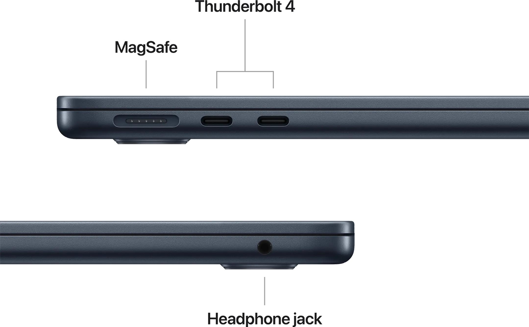 Apple MacBook Air 13" M4 16 GB/256 GB Middernacht + USB-C 4-in-1 Multiport Adapter image