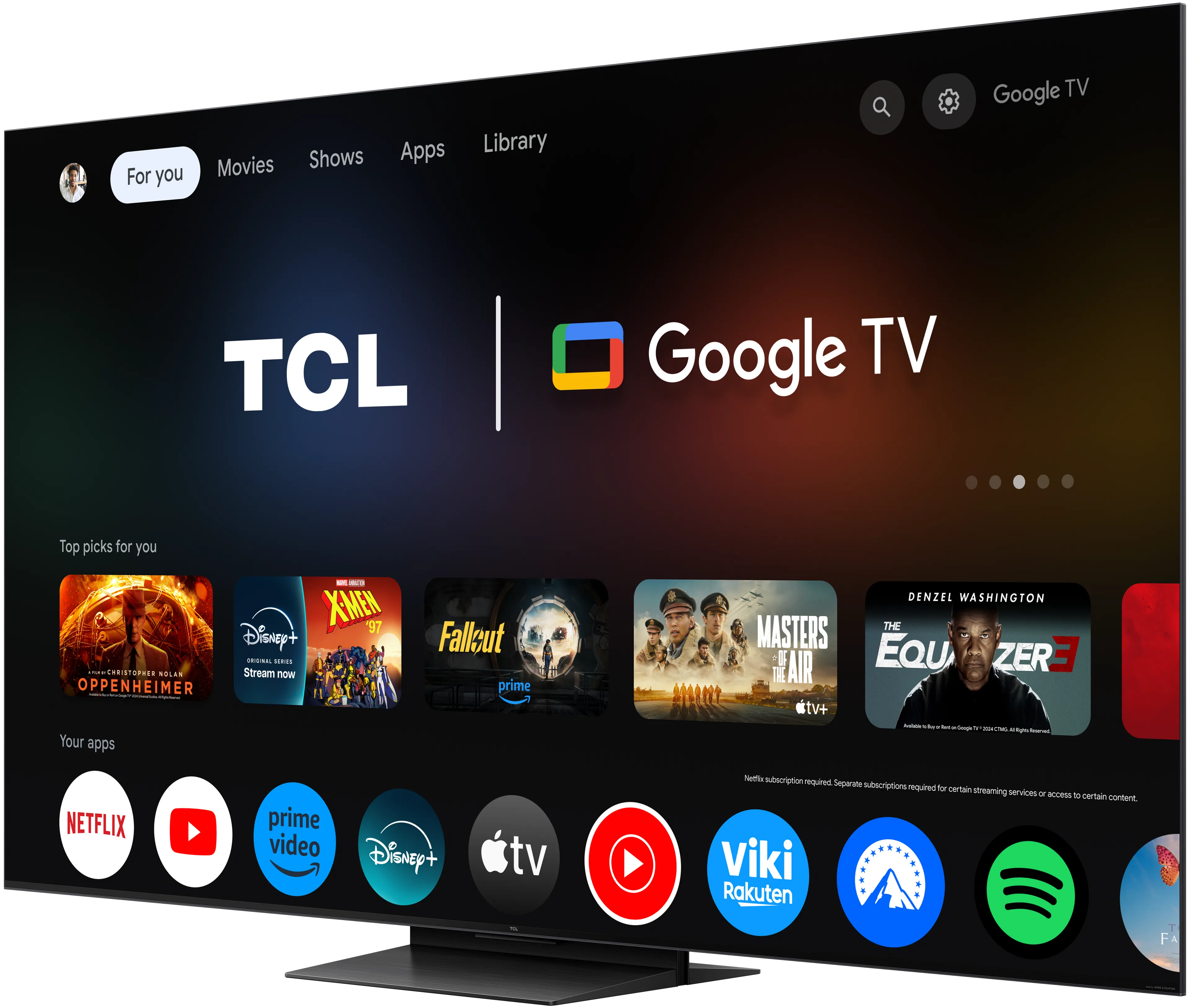 TCL QD-Mini LED TV 4K 55C79K (2025)  - 55 pouces image
