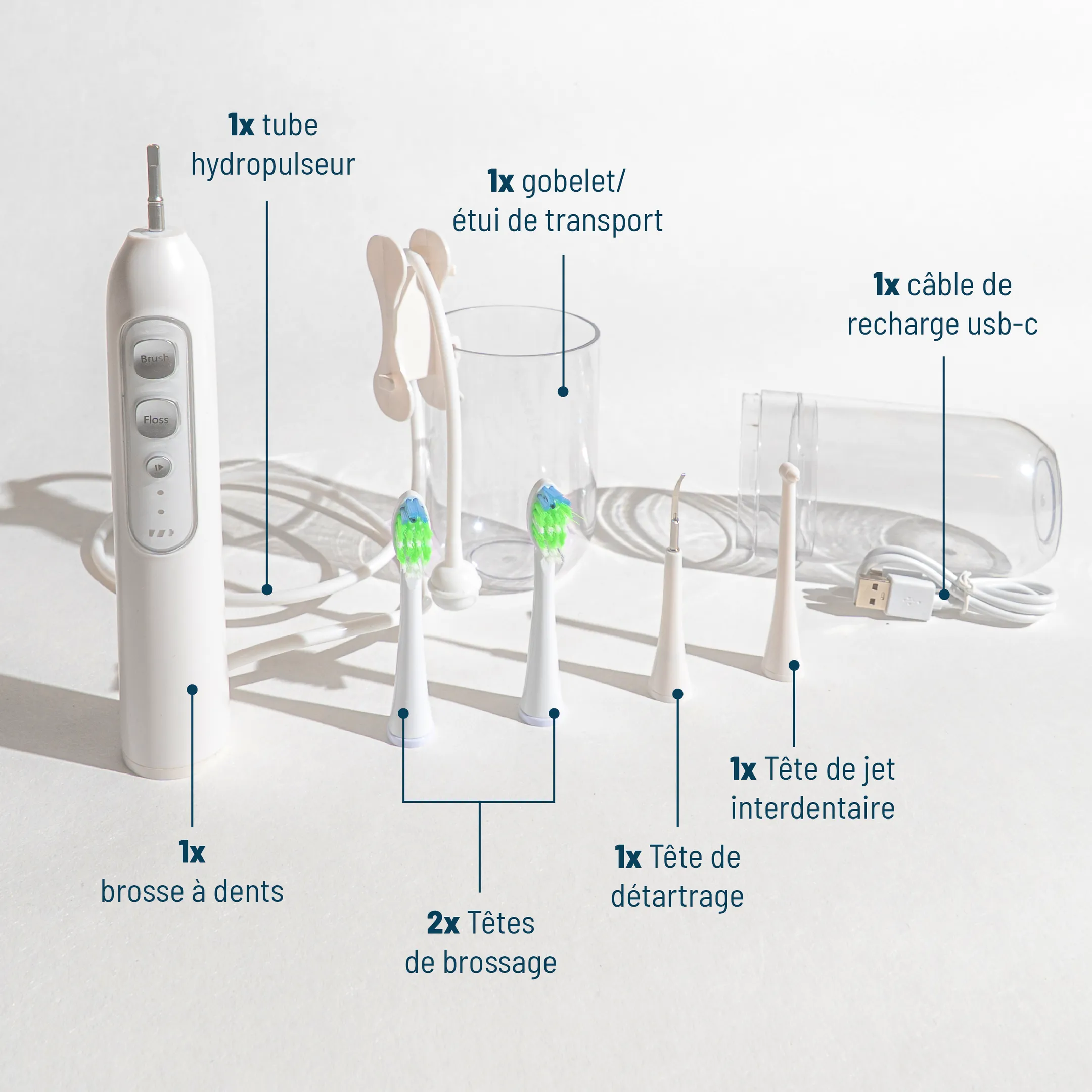 HAEPI Brosse à dents électrique 3-en-1 Julia image