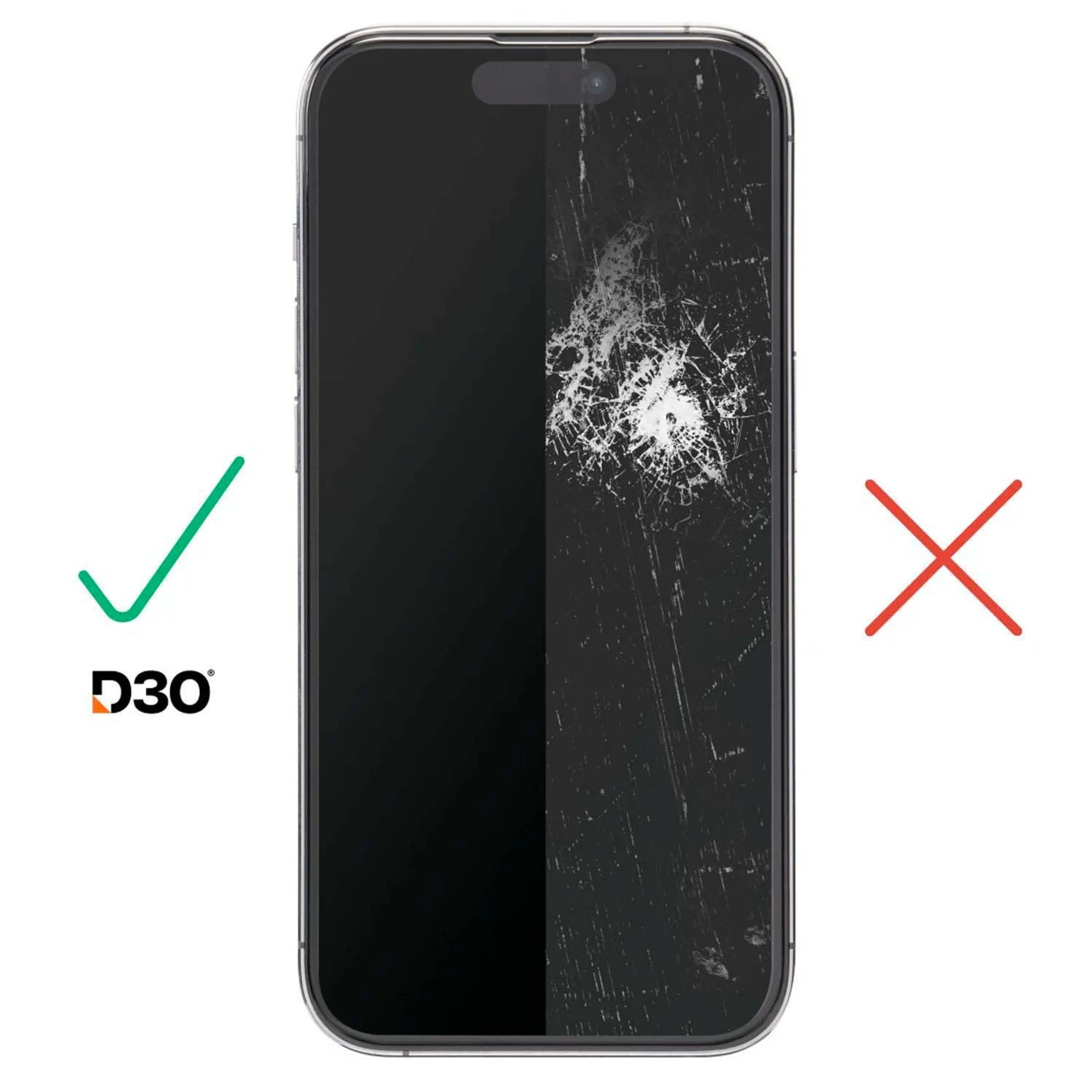Hama Protège écran Super Hybrud pour iPhone 15 + aide au montage image