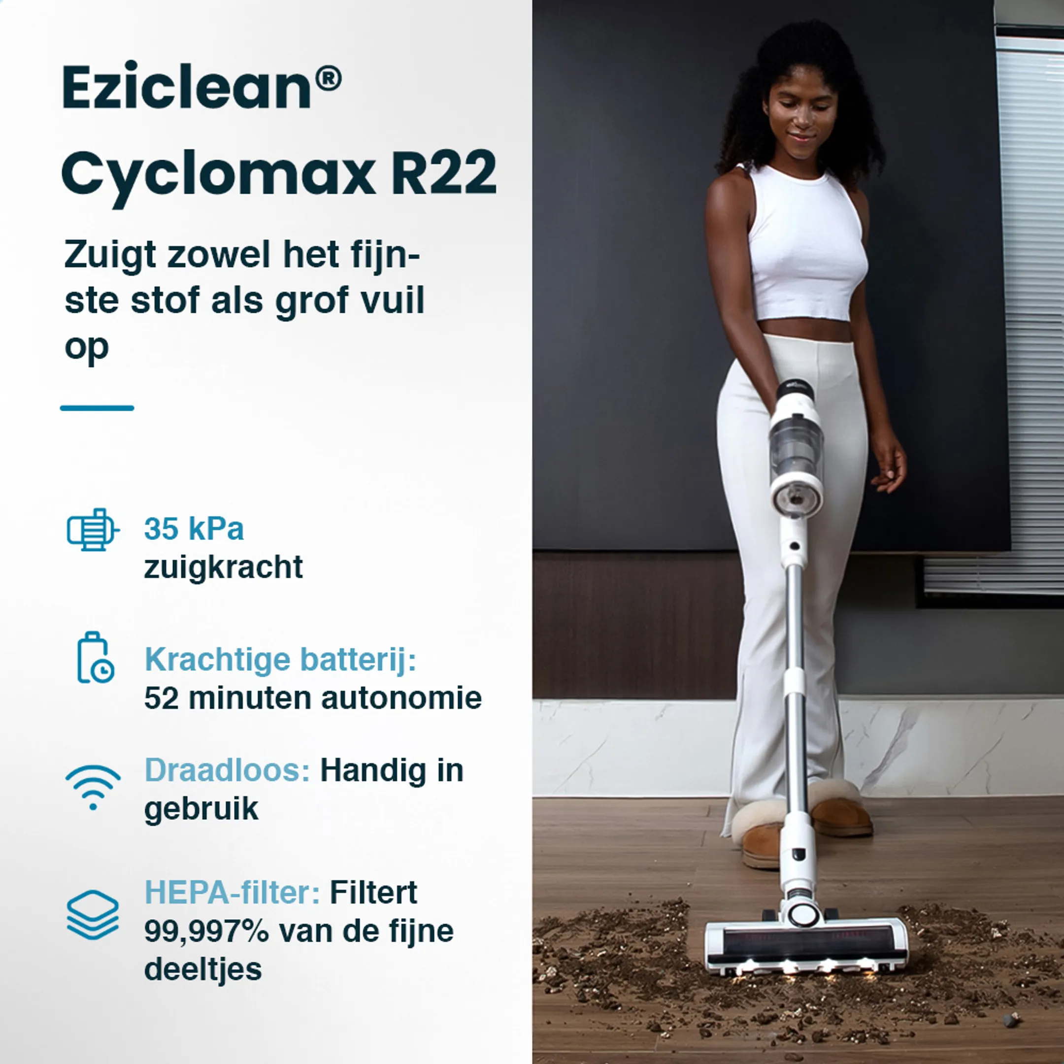 EZI CLEAN Steelstofzuiger Cyclomax R22 station image