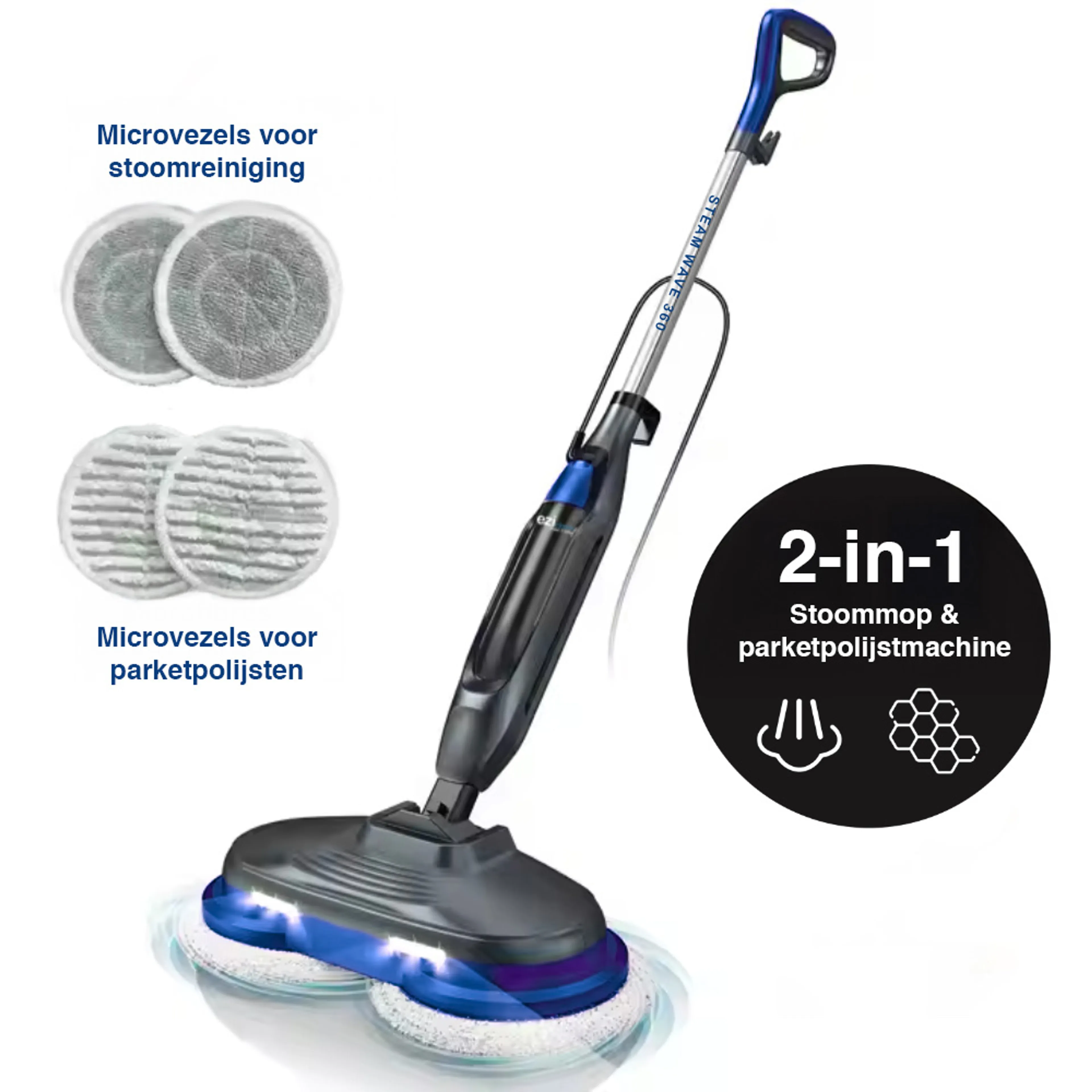 EZI CLEAN Stoomreiniger Steam Wave 360 image