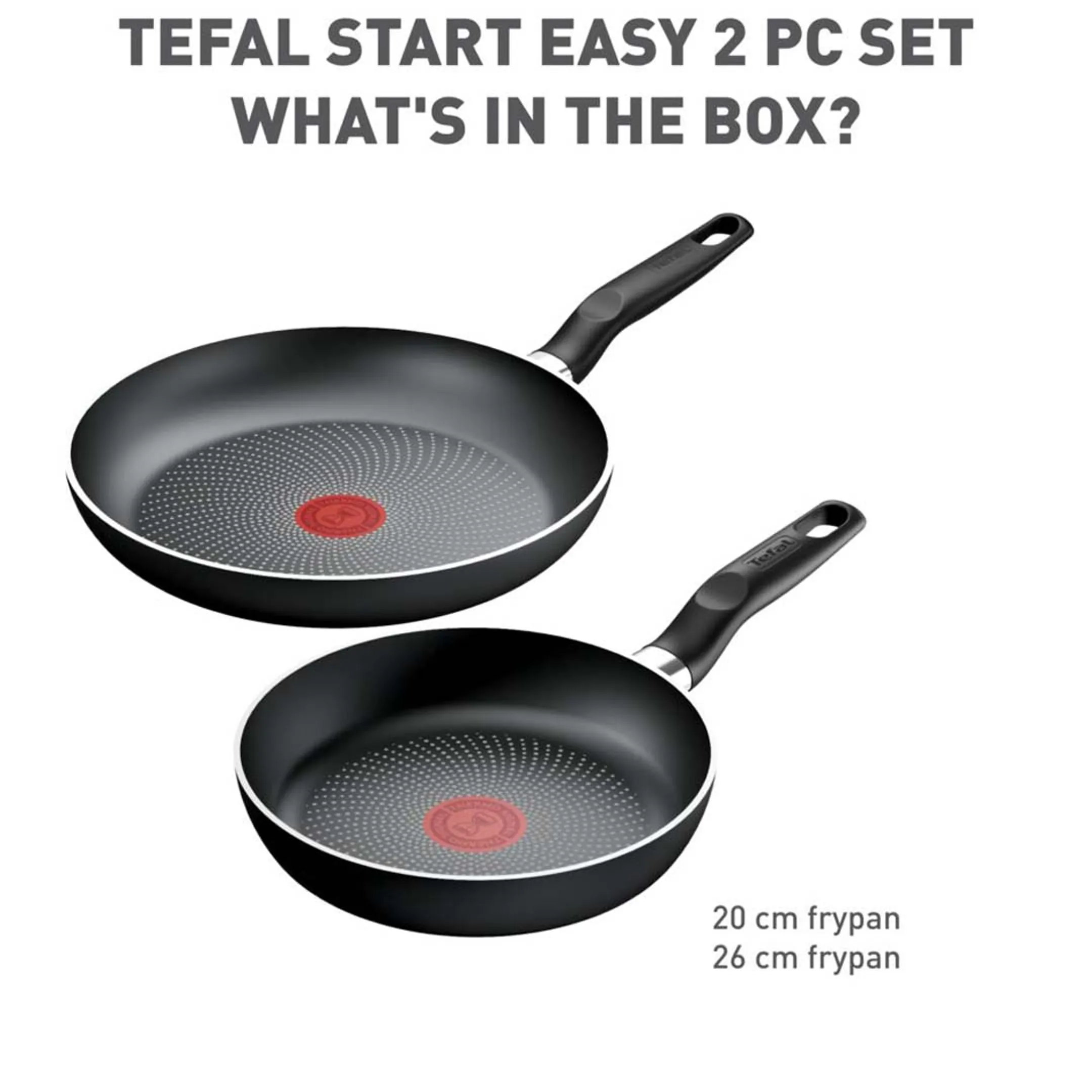 Braadpannen Start'easy set - Ø20/26cm