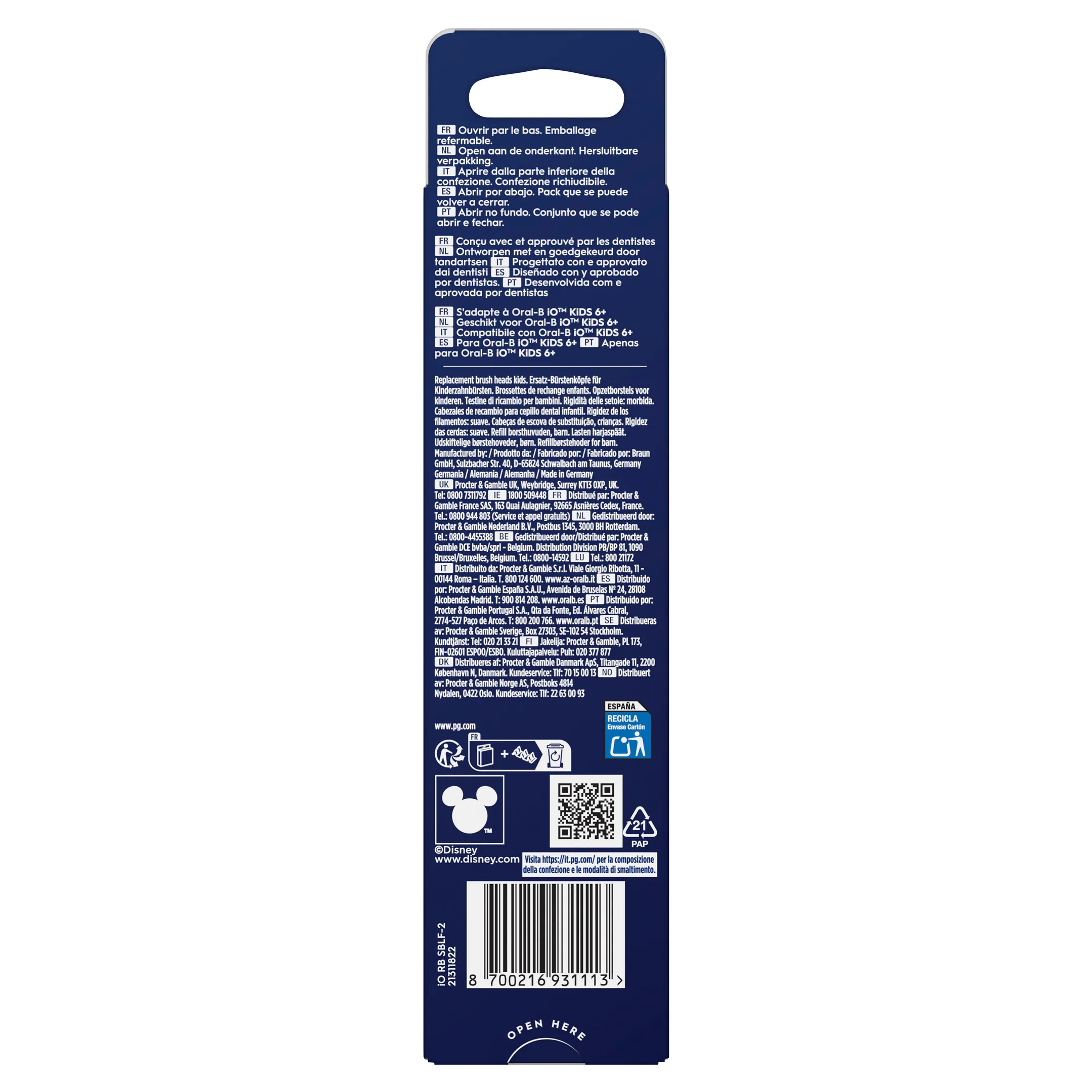 Oral-B Brossettes kids iO Gentle Care Stitch - 2pcs image