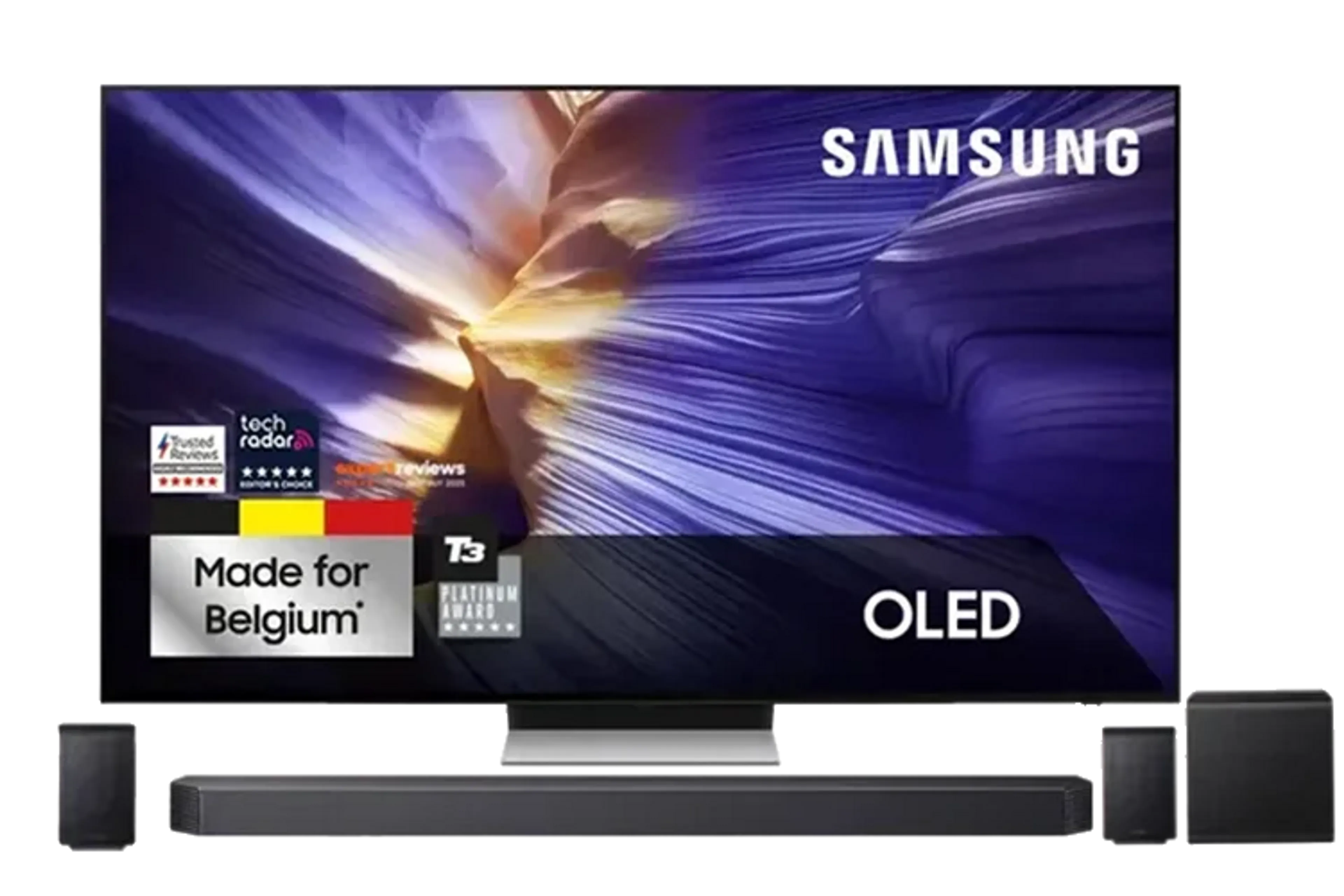 Bundel - OLED TV 4K QE55S92F (2025) - 55 inch + Soundbar Cinematic Q-serie HW-Q930F/XN - Zwart