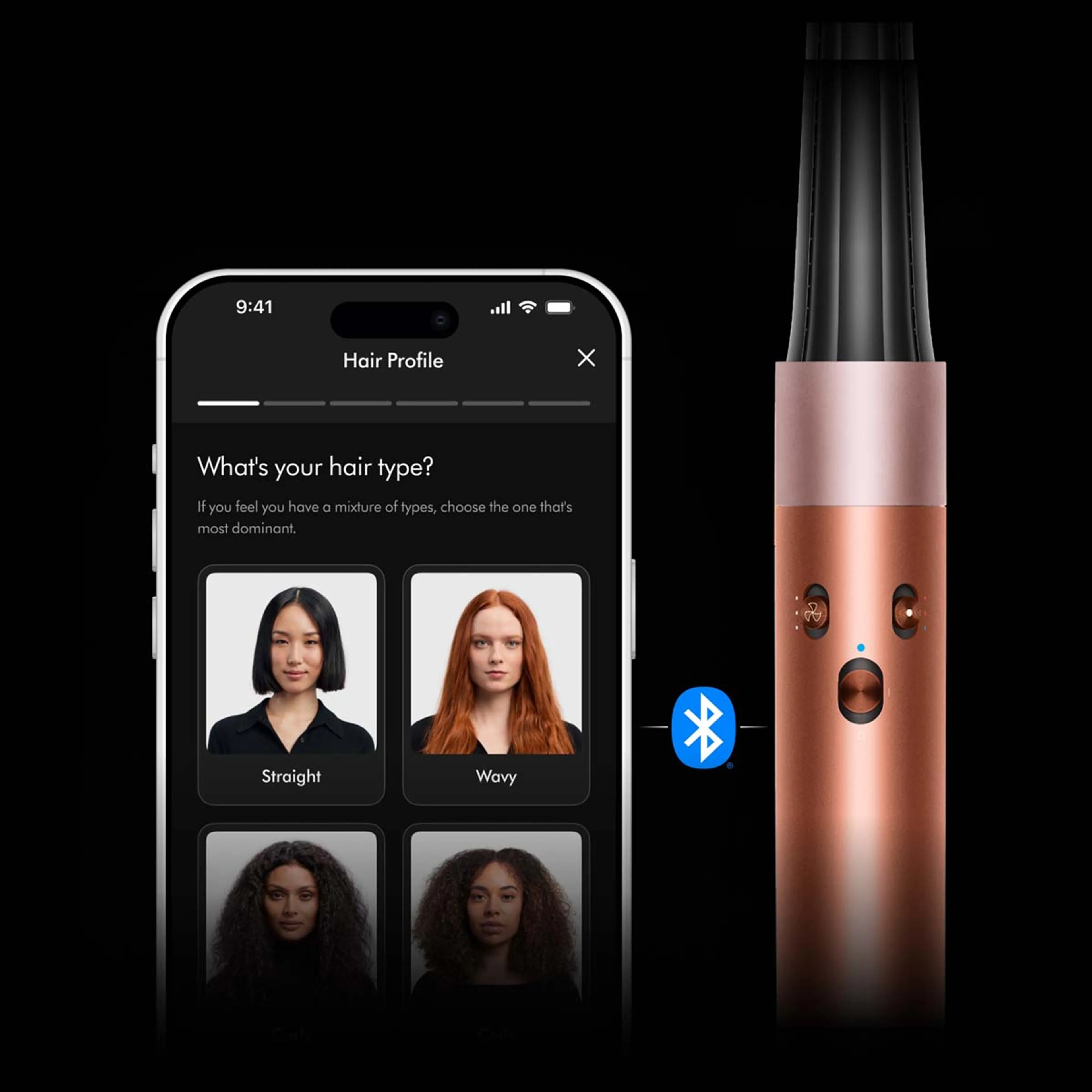 Dyson Airwrap i.d. Curly+Coily Amber Silk image