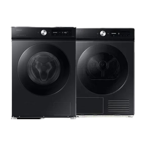 Bundle - Machine à laver WW11DB7B94GB BESPOKE AI Wash 7000-serie + Sèche-linge DV90DB7845GBU3 Bespoke AI QuickDrive™