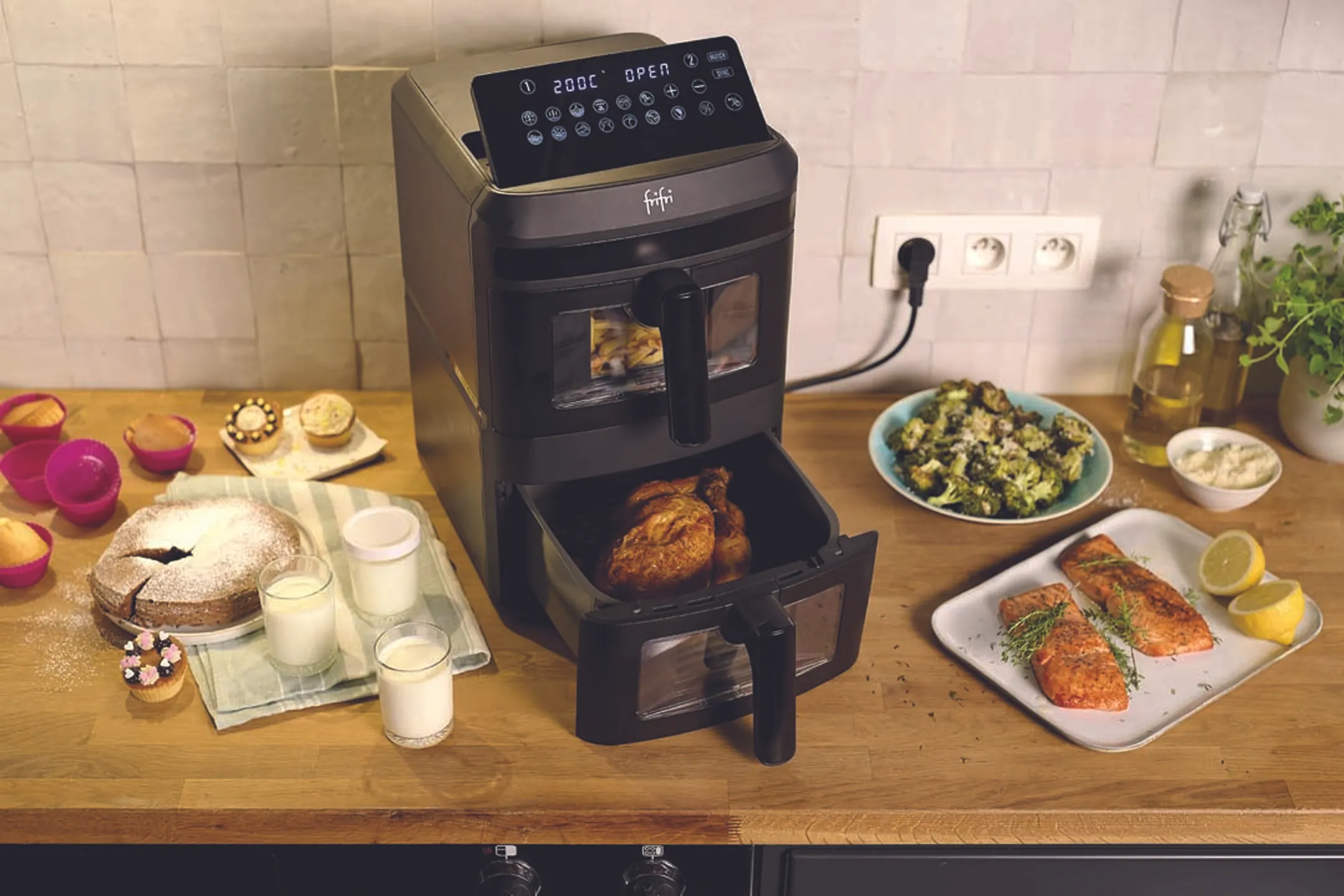 FriFri Airfryer Duo Slim FR0813028BLP image